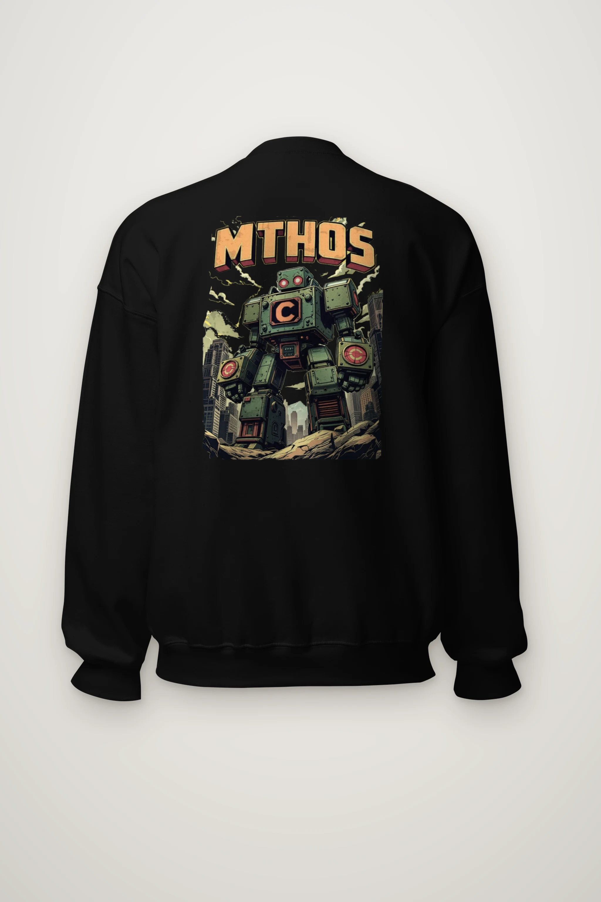 "Retro Robot" Heavy Blend Unisex Crewneck Sweatshirt