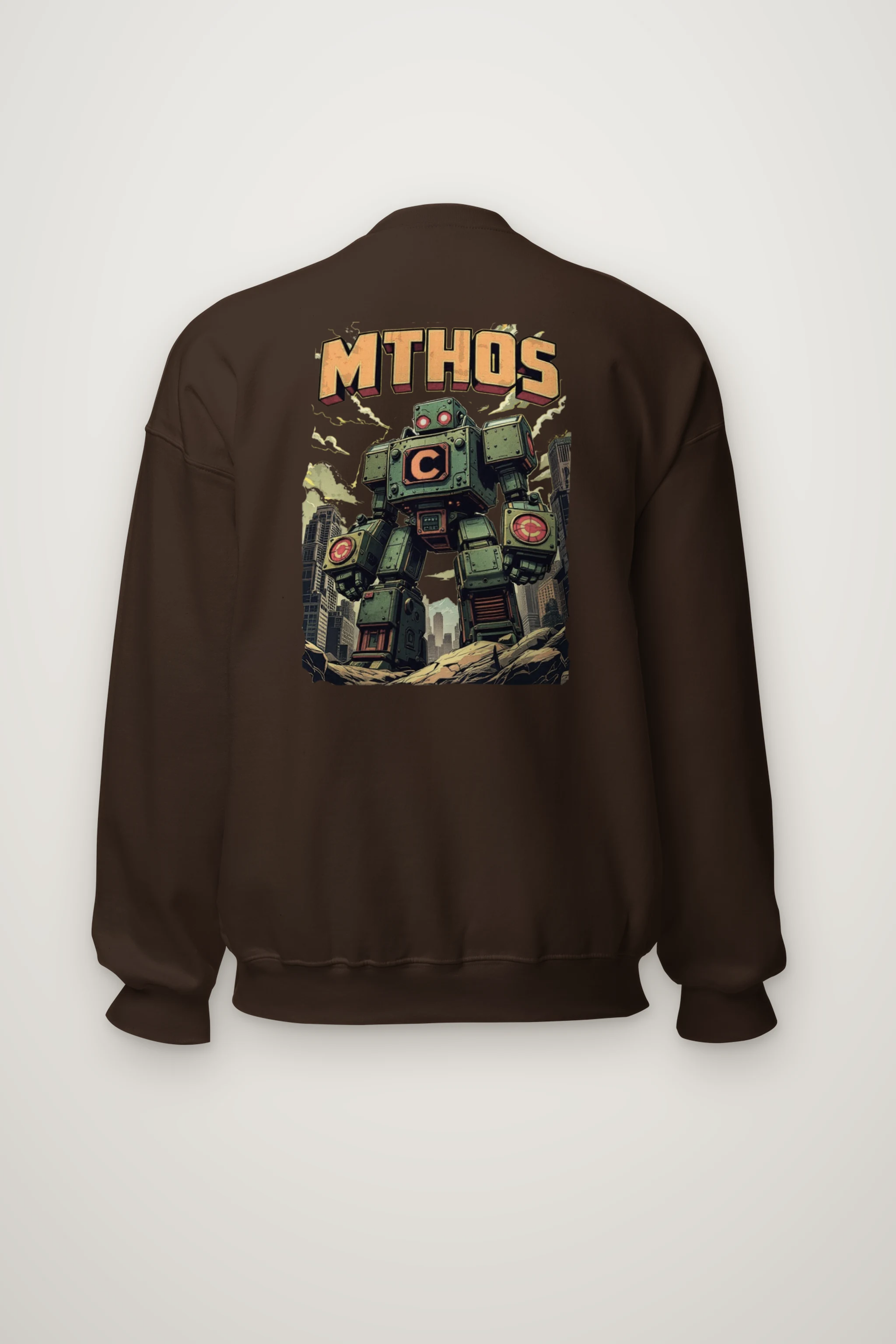 "Retro Robot" Heavy Blend Unisex Crewneck Sweatshirt