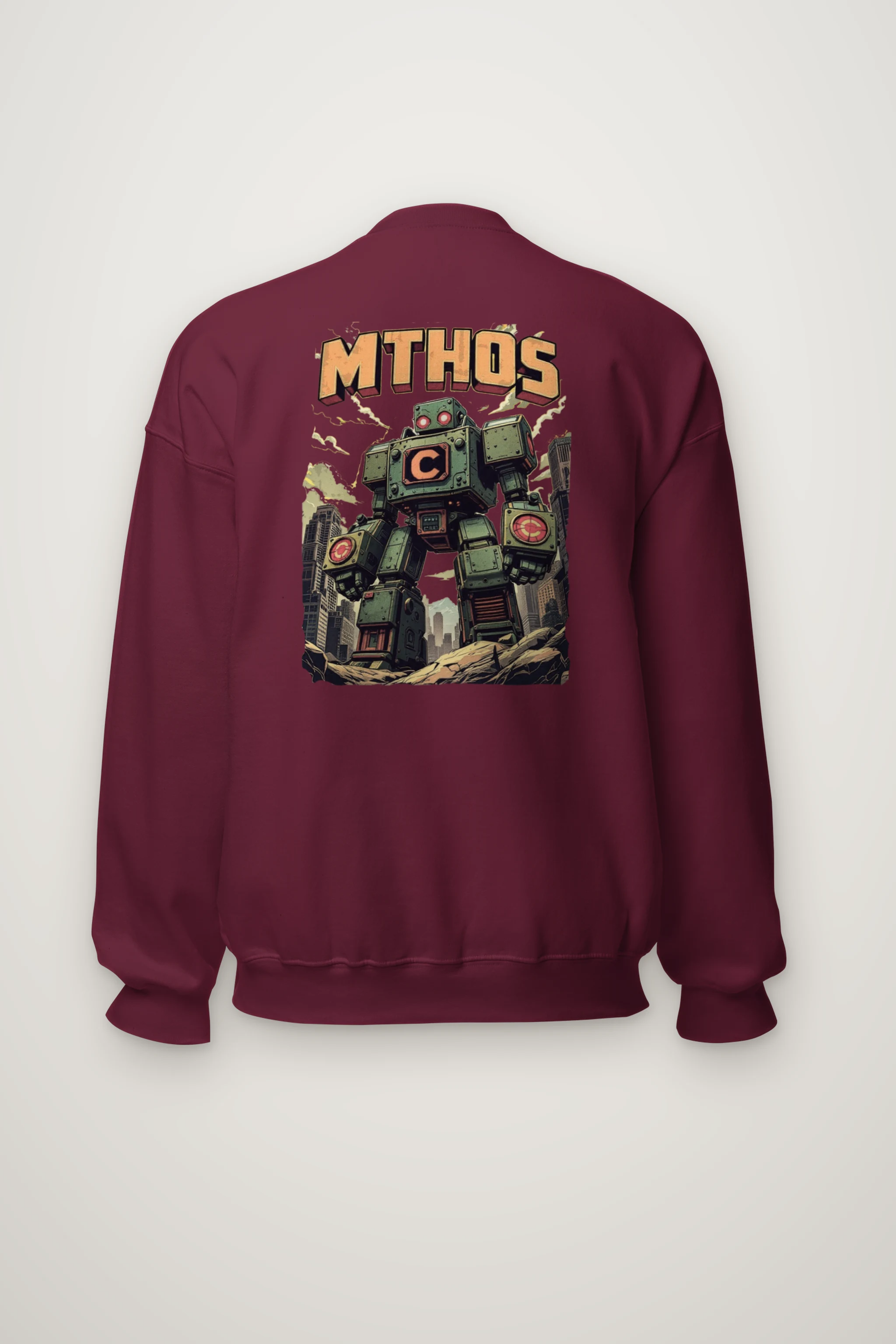 "Retro Robot" Heavy Blend Unisex Crewneck Sweatshirt