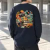 "Retro Signal Collage" Unisex Longsleeve T-shirt | Gildan 2400