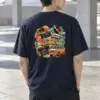 "Retro Signal" Heavyweight Unisex Crewneck T-shirt | Gildan 5000