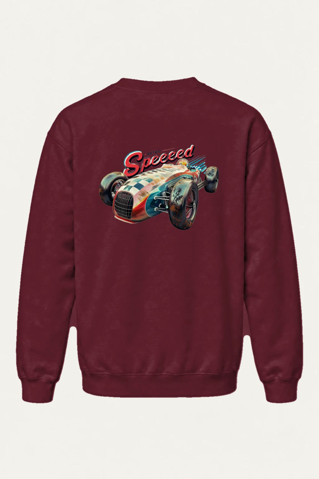 "Retro Speed" Heavy Blend Unisex Crewneck Sweatshirt | Gildan 18000