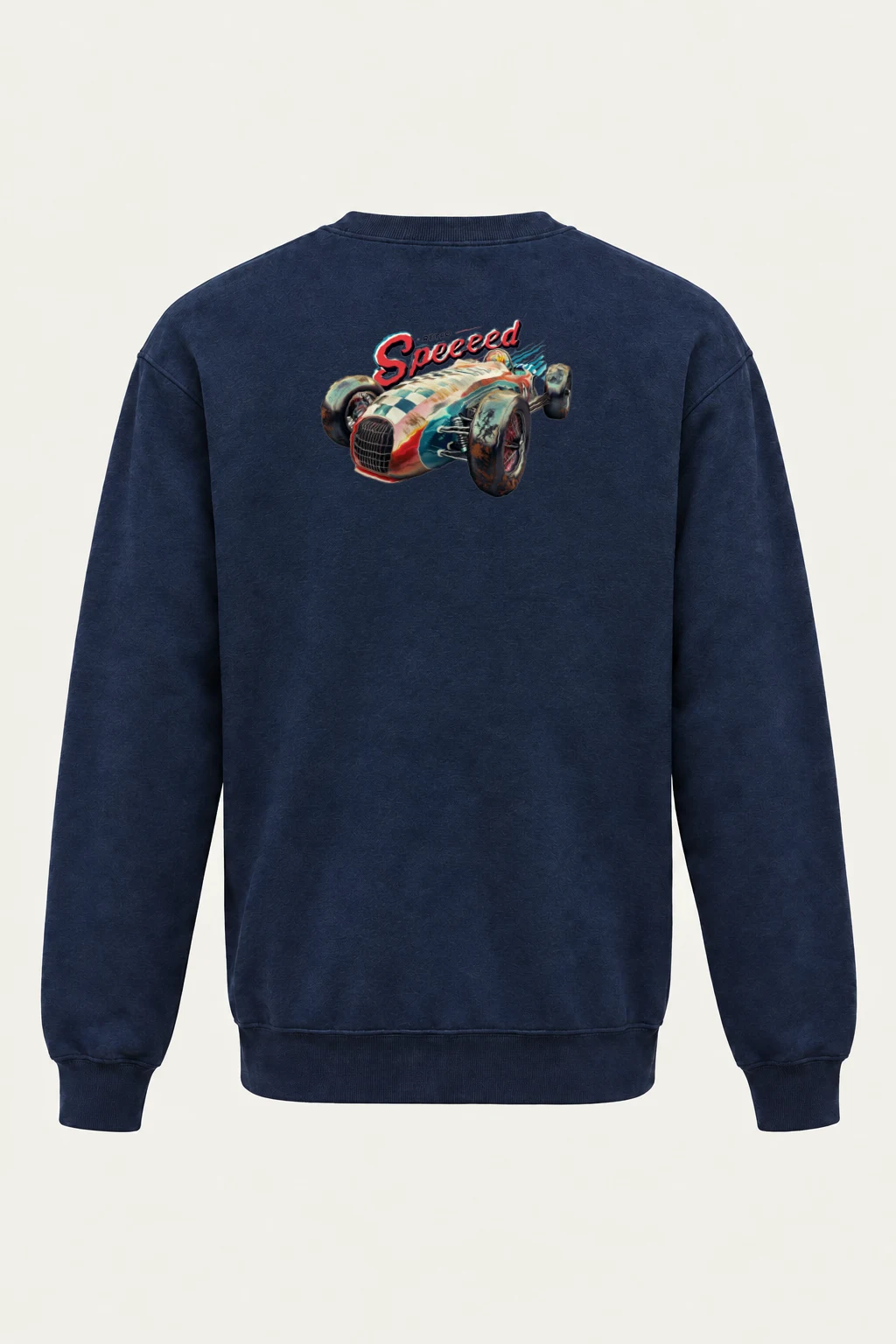 "Retro Speed" Heavy Blend Unisex Crewneck Sweatshirt | Gildan 18000