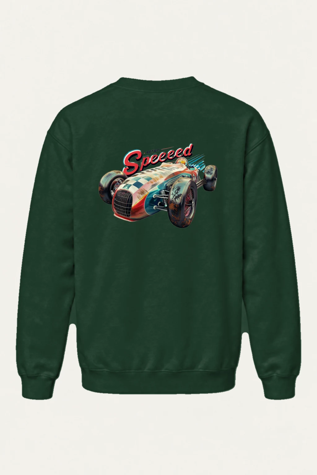 "Retro Speed" Heavy Blend Unisex Crewneck Sweatshirt | Gildan 18000