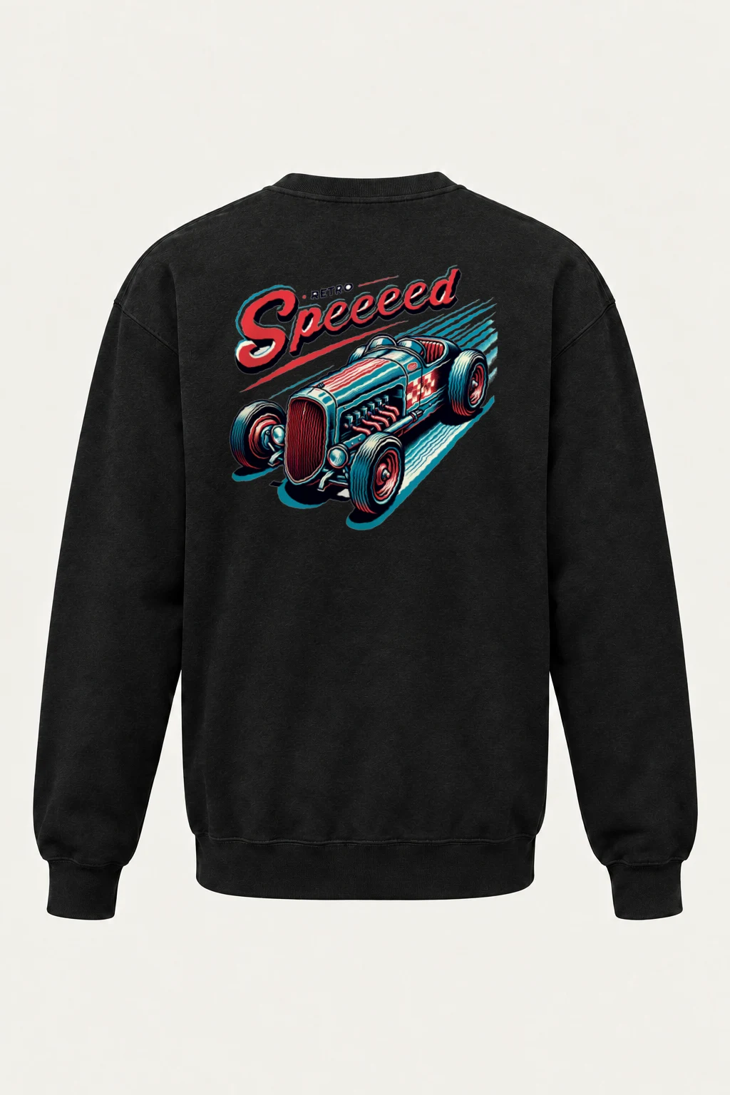 "Retro Speed" Heavy Blend Unisex Crewneck Sweatshirt | Gildan 18000