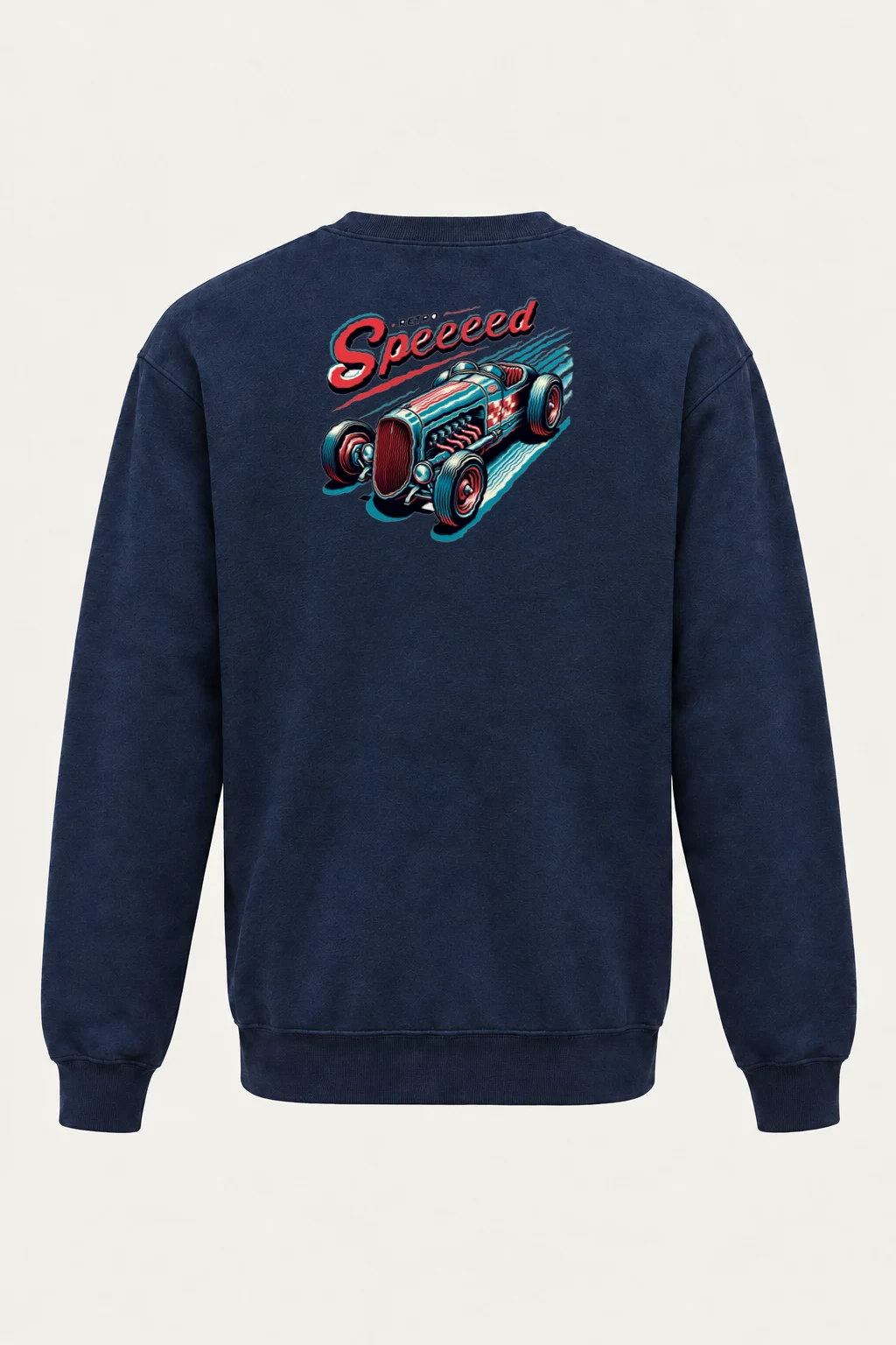 "Retro Speed" Heavy Blend Unisex Crewneck Sweatshirt | Gildan 18000