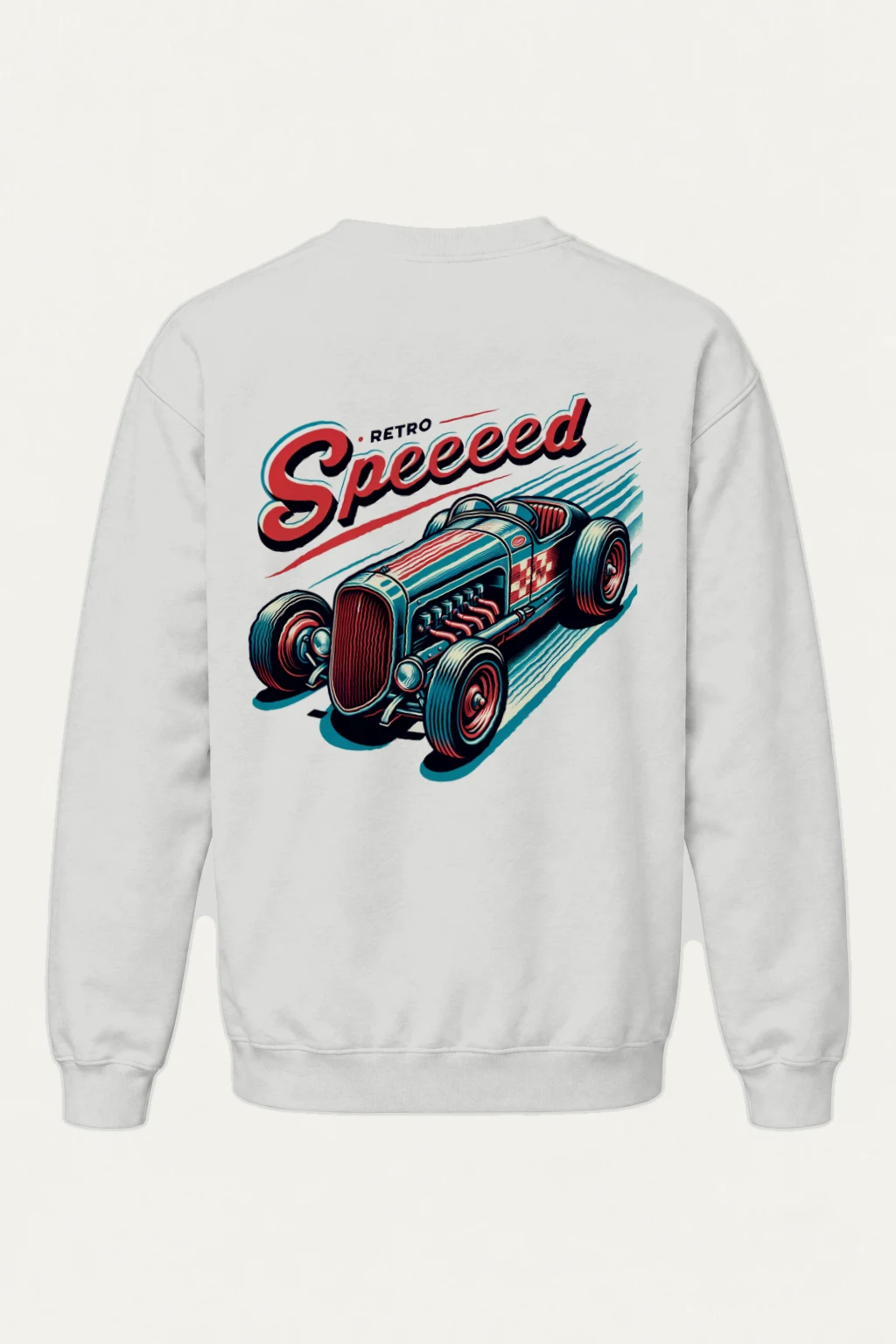"Retro Speed" Heavy Blend Unisex Crewneck Sweatshirt | Gildan 18000
