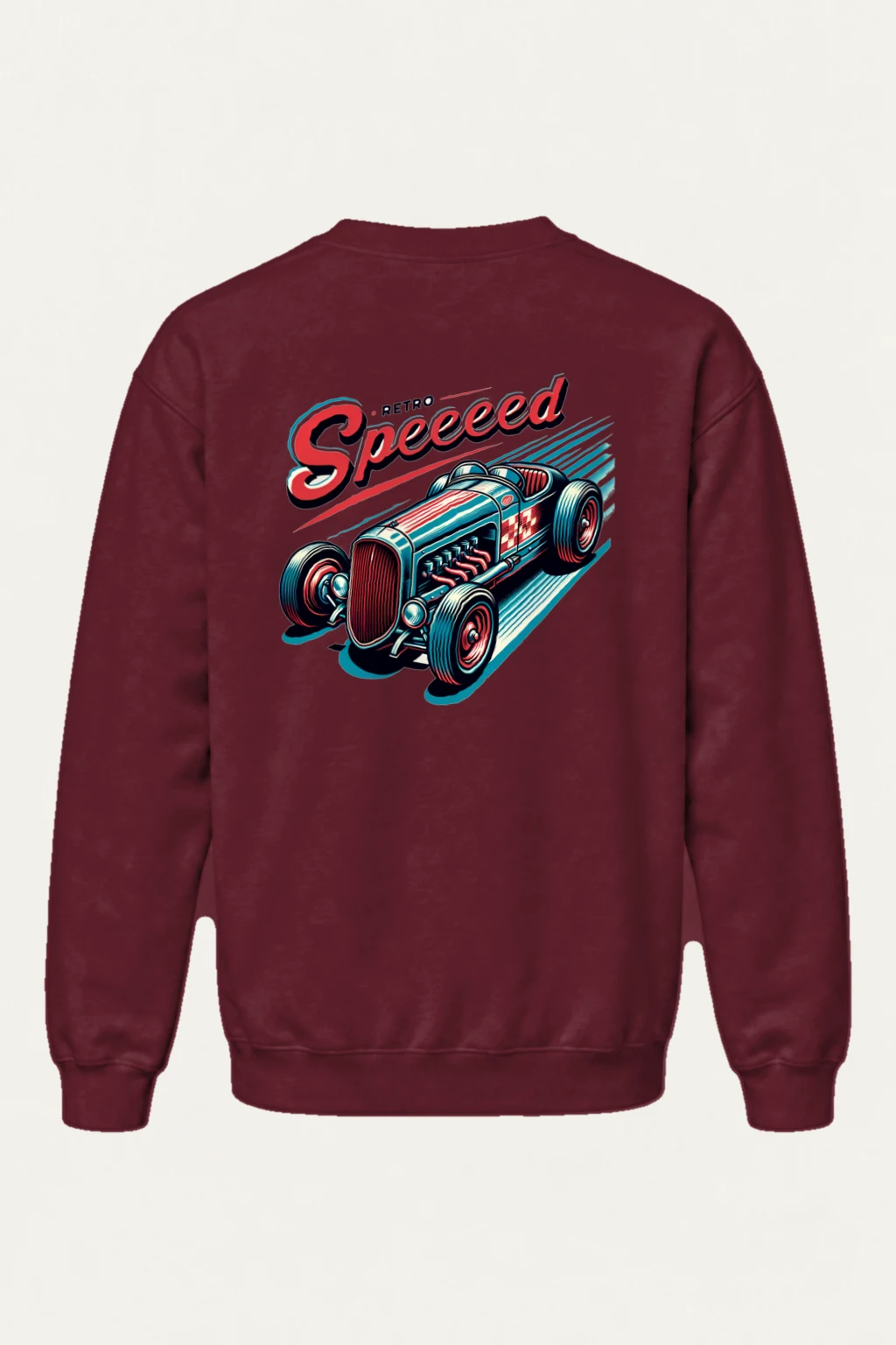 "Retro Speed" Heavy Blend Unisex Crewneck Sweatshirt | Gildan 18000
