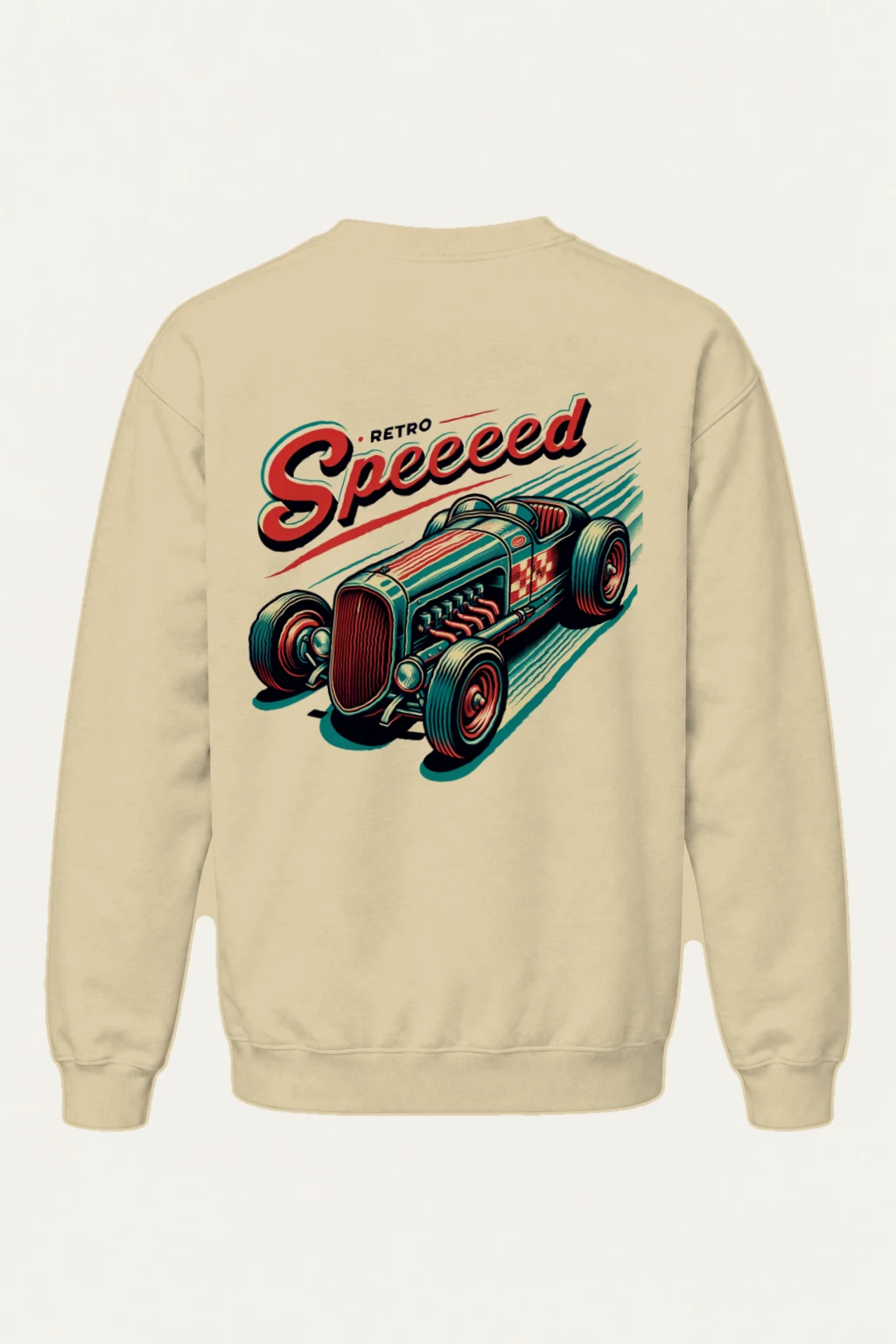 "Retro Speed" Heavy Blend Unisex Crewneck Sweatshirt | Gildan 18000