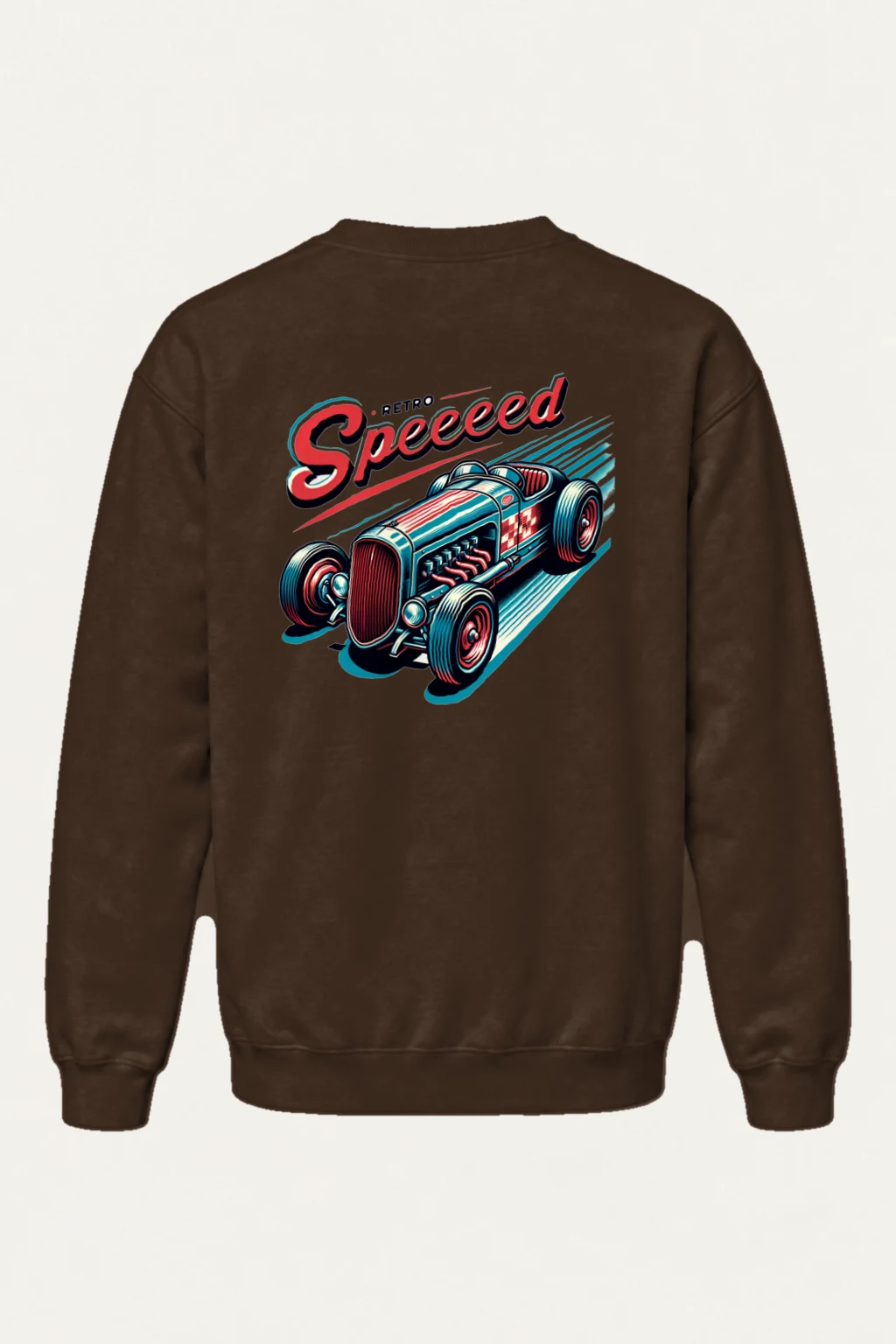 "Retro Speed" Heavy Blend Unisex Crewneck Sweatshirt | Gildan 18000