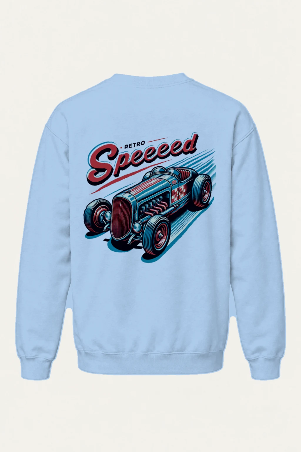 "Retro Speed" Heavy Blend Unisex Crewneck Sweatshirt | Gildan 18000