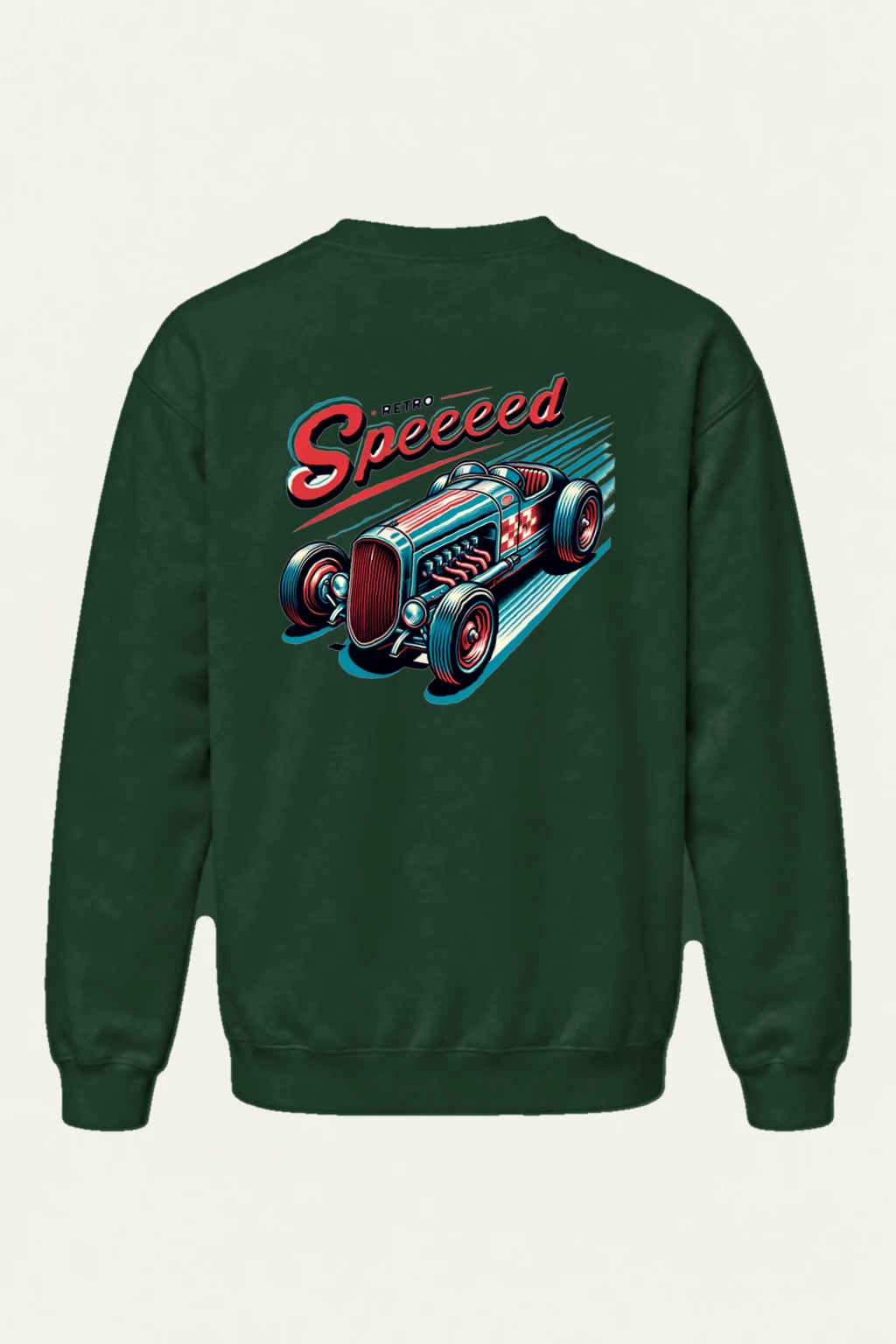 "Retro Speed" Heavy Blend Unisex Crewneck Sweatshirt | Gildan 18000