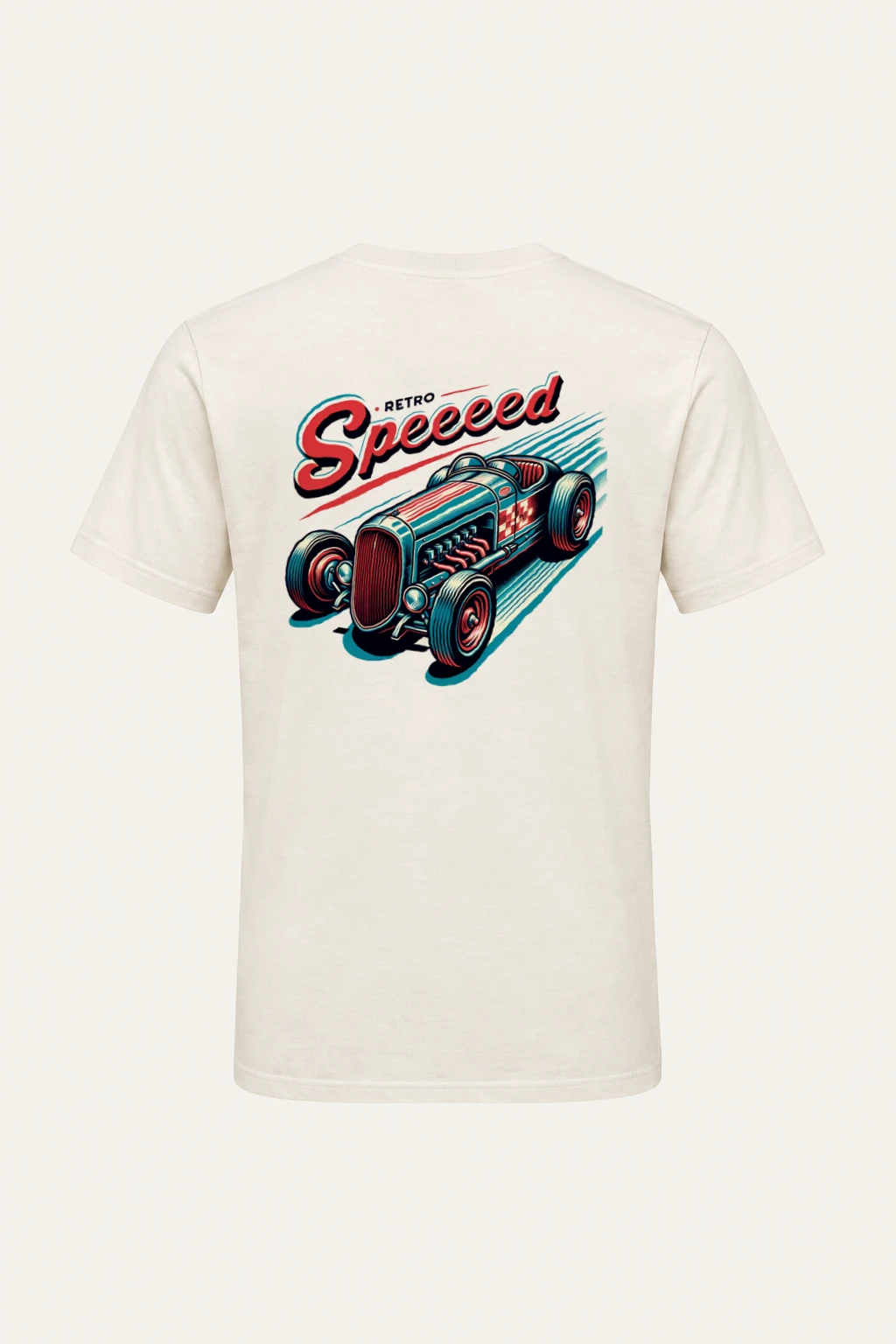"Retro Speed" Heavyweight Unisex Crewneck T-shirt | Gildan 5000