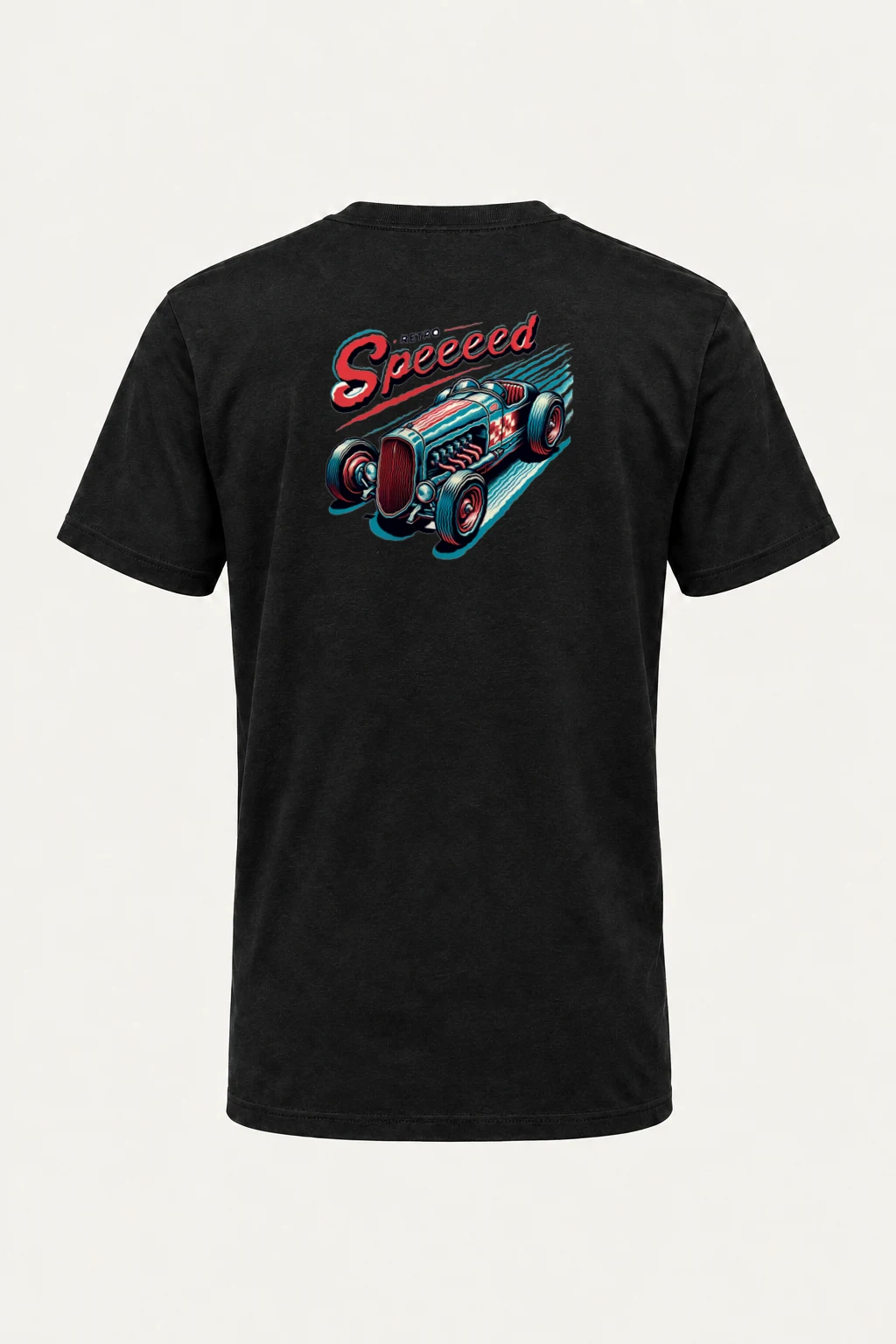 "Retro Speed" Heavyweight Unisex Crewneck T-shirt | Gildan 5000