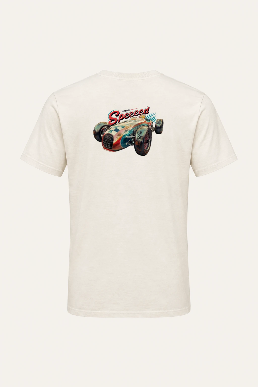 "Retro Speed" Heavyweight Unisex Crewneck T-shirt | Gildan 5000