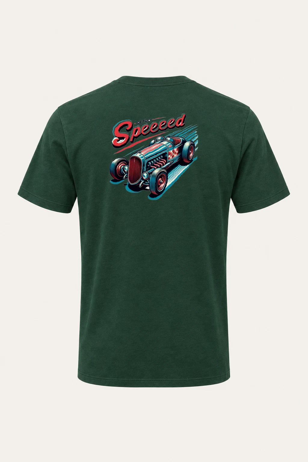 "Retro Speed" Heavyweight Unisex Crewneck T-shirt | Gildan 5000