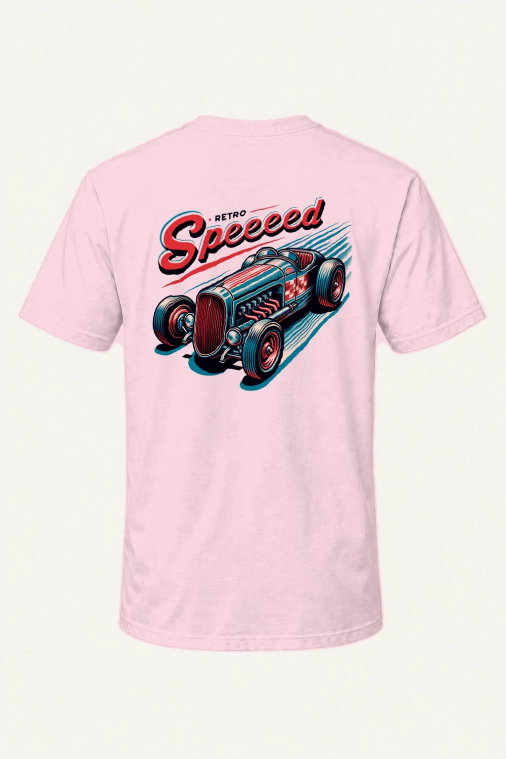 "Retro Speed" Heavyweight Unisex Crewneck T-shirt | Gildan 5000
