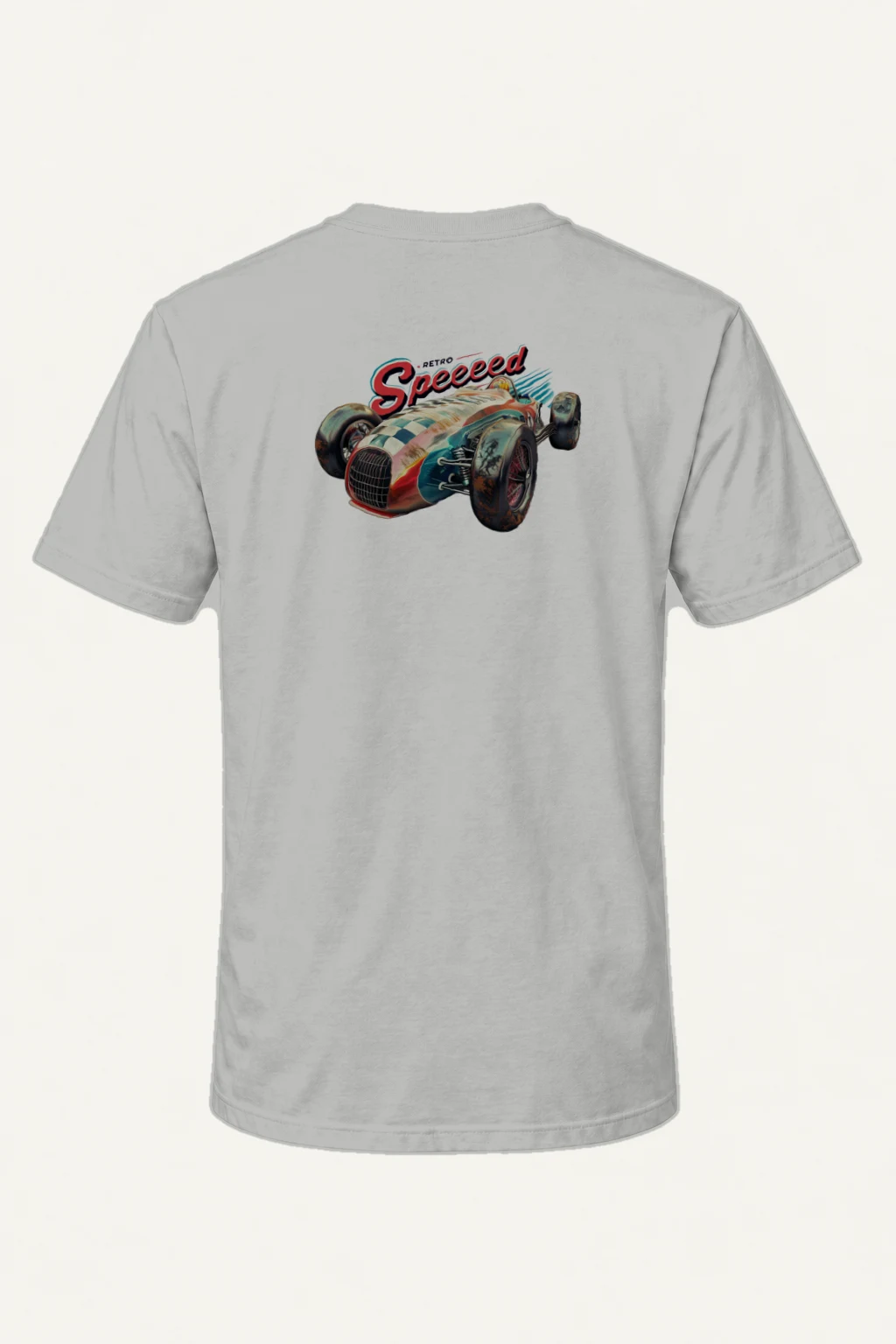 "Retro Speed" Heavyweight Unisex Crewneck T-shirt | Gildan 5000