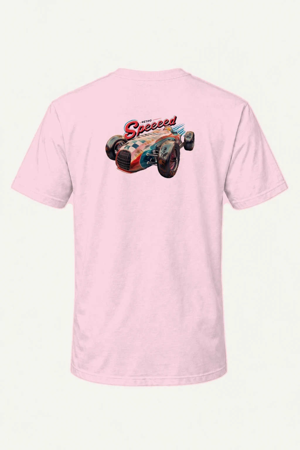 "Retro Speed" Heavyweight Unisex Crewneck T-shirt | Gildan 5000