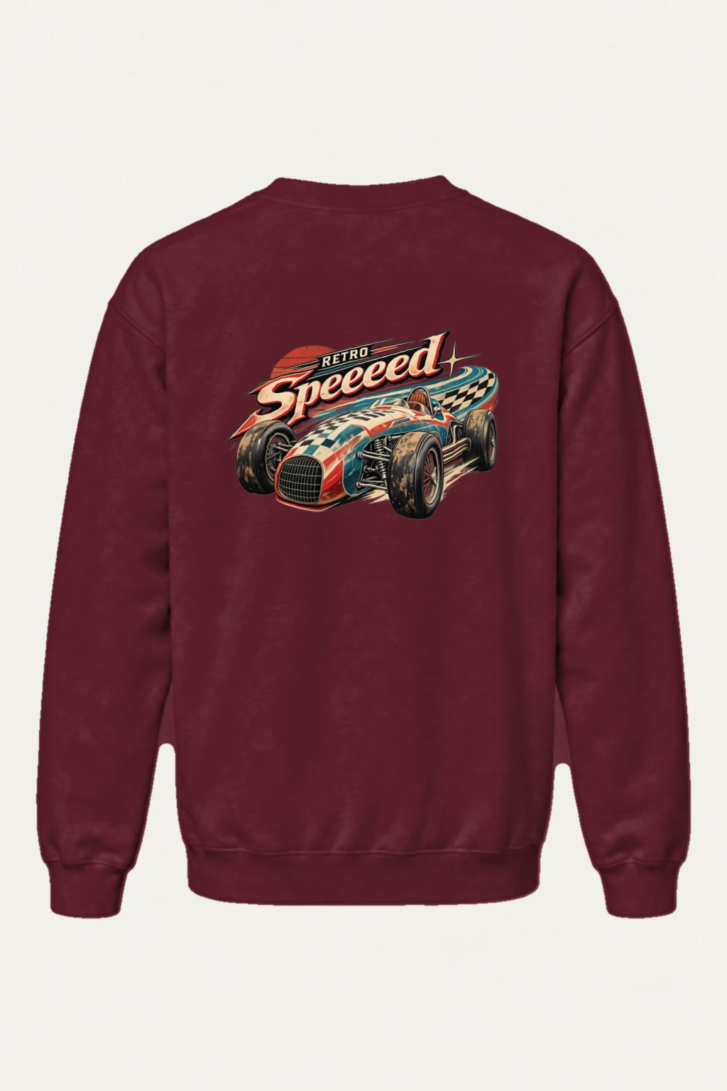 "Retro Speed Racer" Heavy Blend Unisex Crewneck Sweatshirt | Gildan 18000