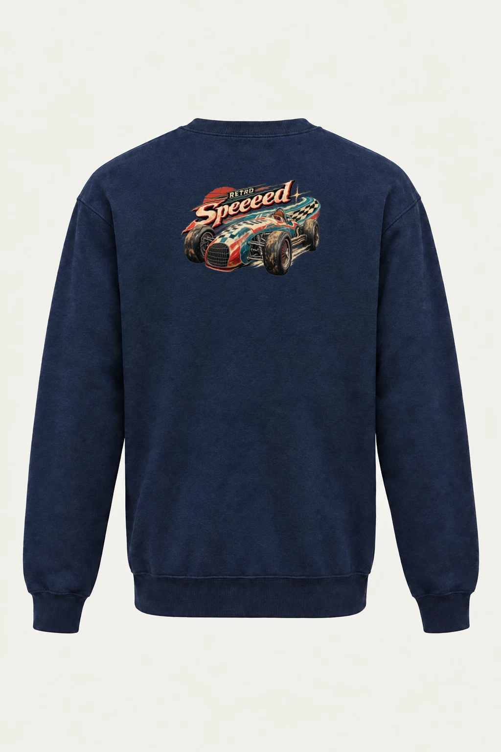 "Retro Speed Racer" Heavy Blend Unisex Crewneck Sweatshirt | Gildan 18000