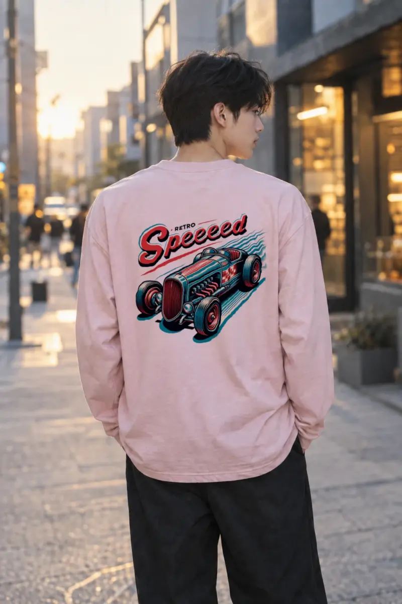 "Retro Speed" Unisex Longsleeve T-shirt | Gildan 2400