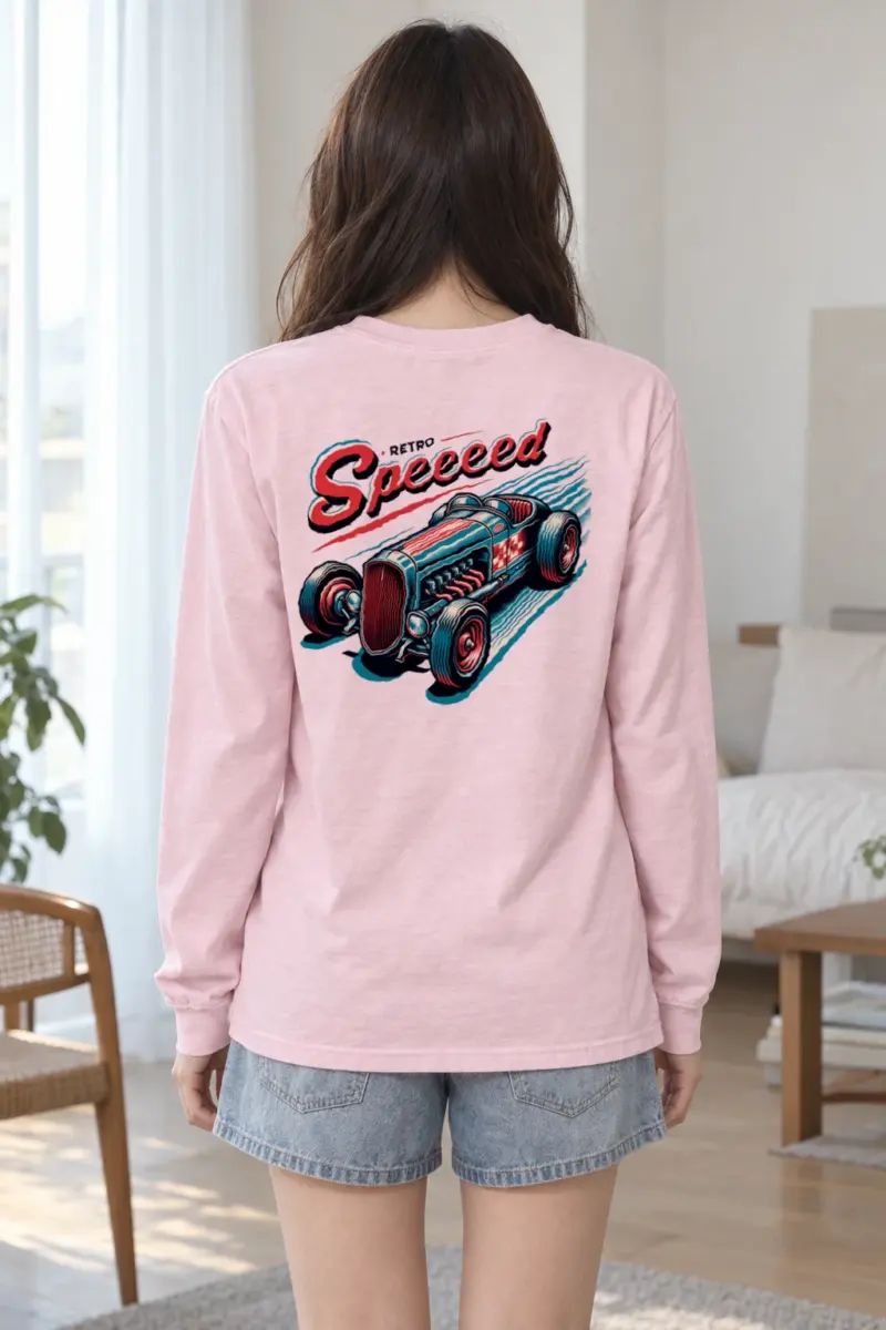 "Retro Speed" Unisex Longsleeve T-shirt | Gildan 2400
