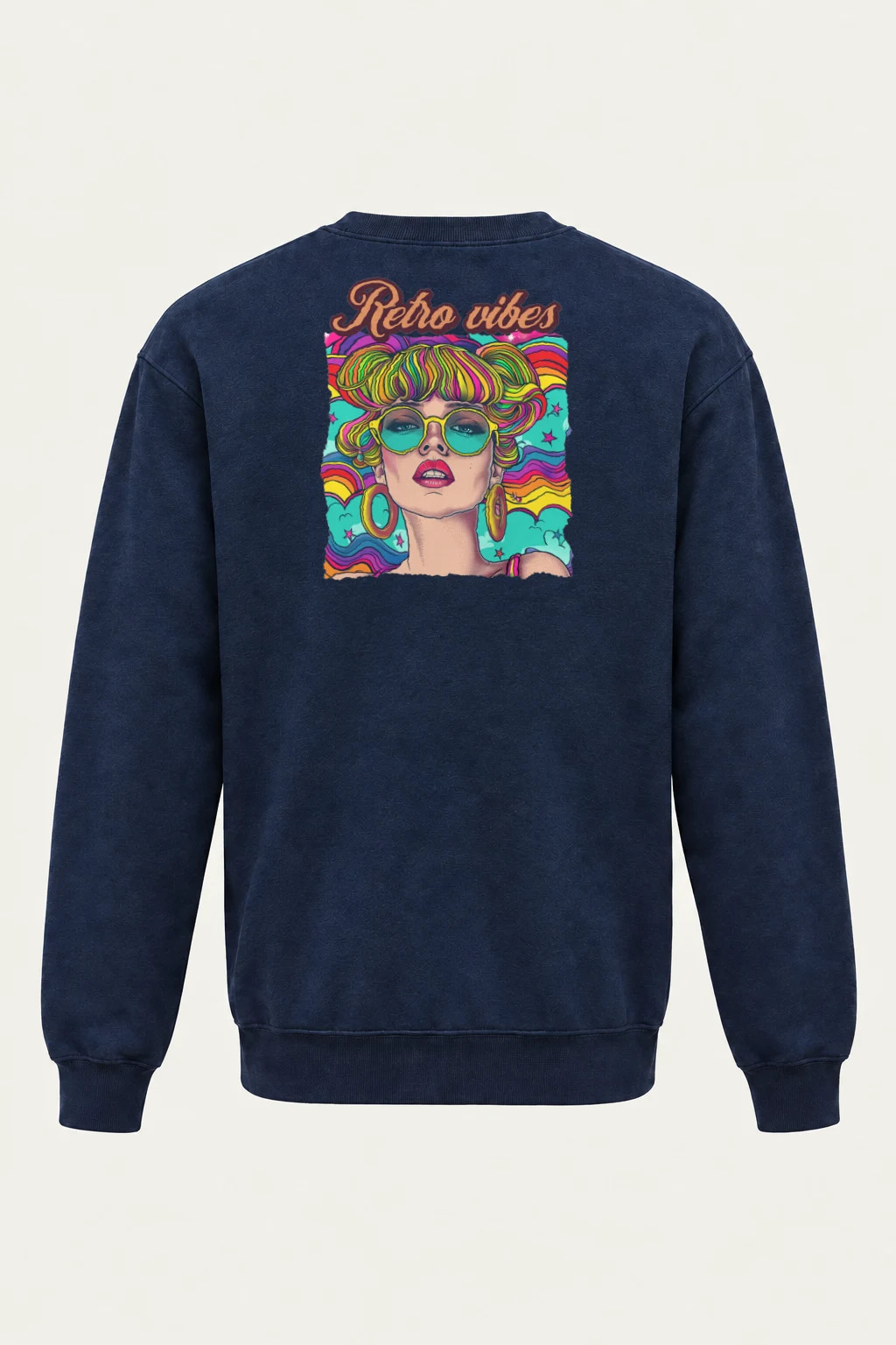 "Retro Vibes" Heavy Blend Unisex Crewneck Sweatshirt | Gildan 18000