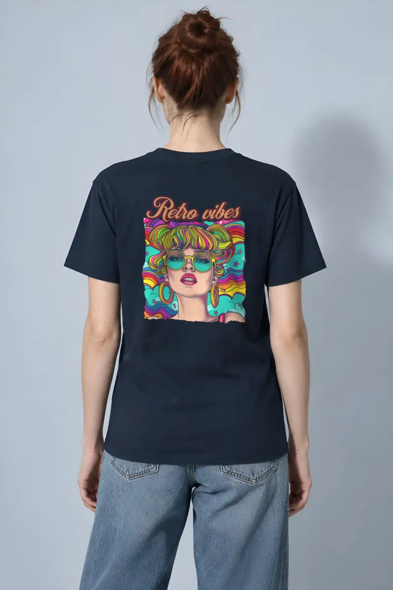 "Retro Vibes" Heavyweight Unisex Crewneck T-shirt