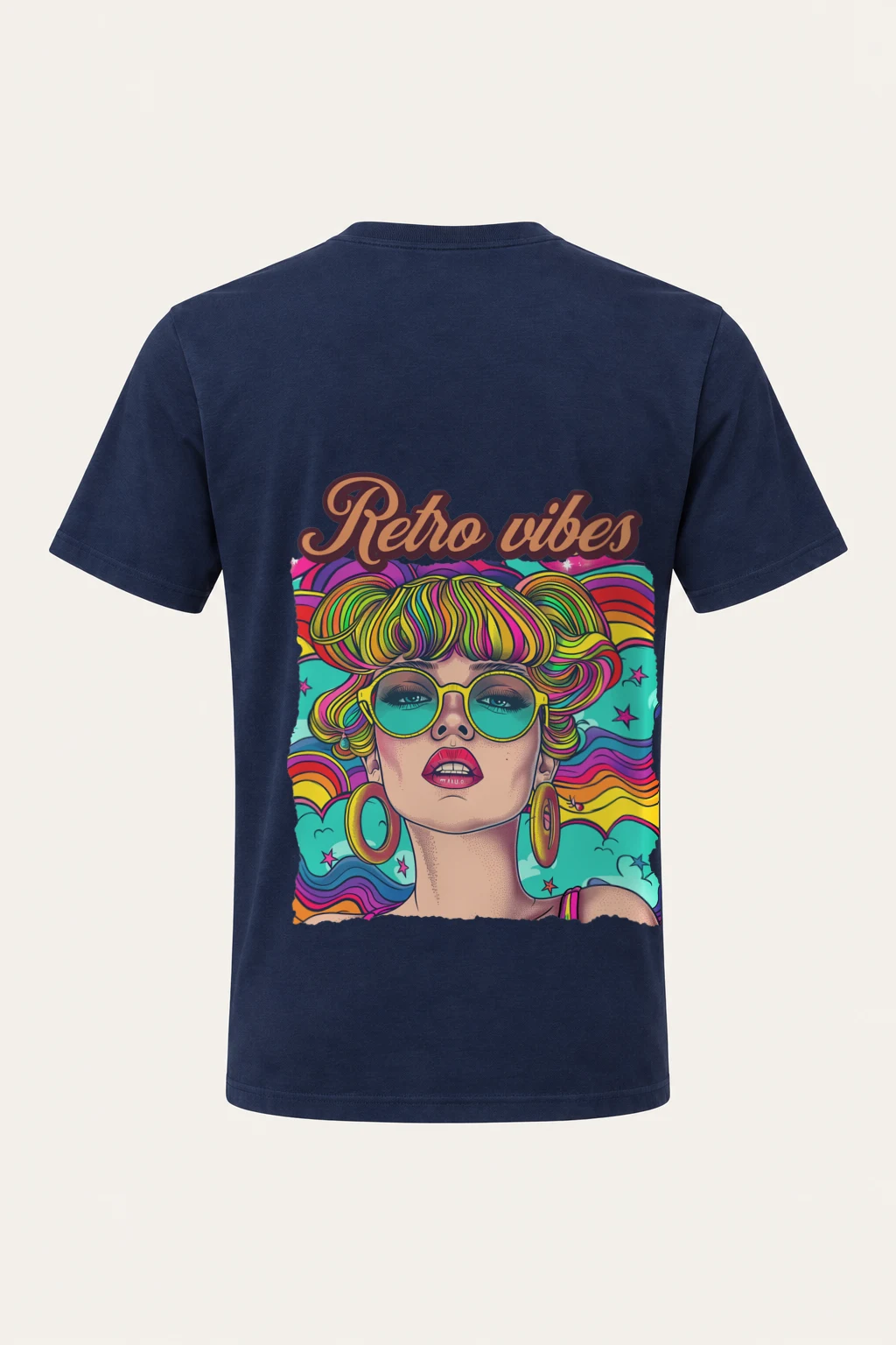 "Retro Vibes" Heavyweight Unisex Crewneck T-shirt | Gildan 5000