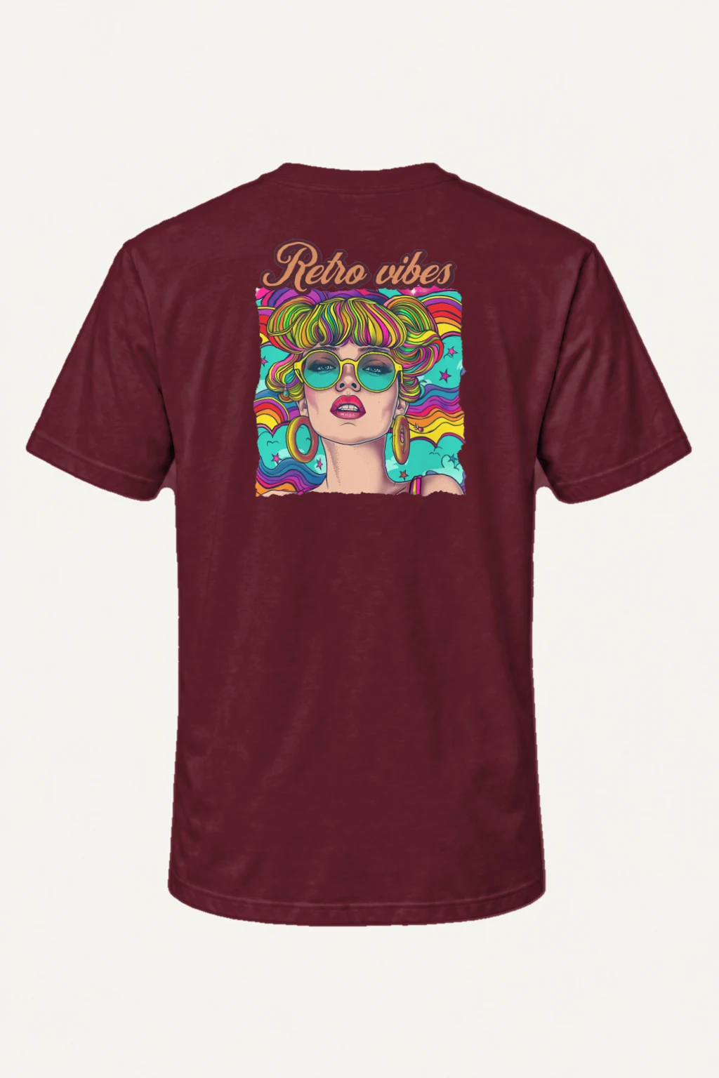 "Retro Vibes" Heavyweight Unisex Crewneck T-shirt | Gildan 5000