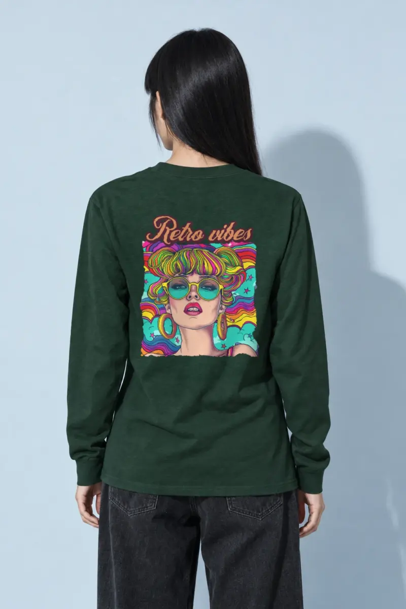 "Retro Vibes" Unisex Longsleeve T-shirt