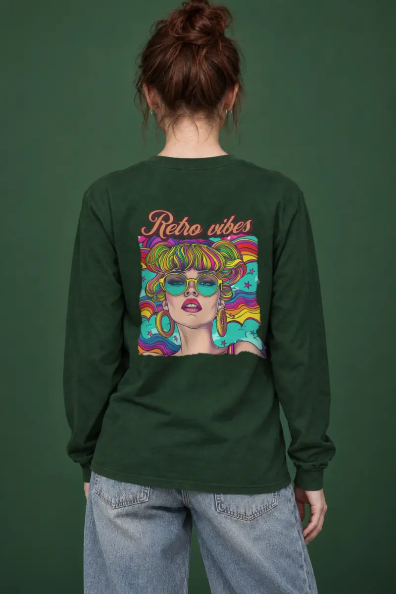 "Retro Vibes" Unisex Longsleeve T-shirt