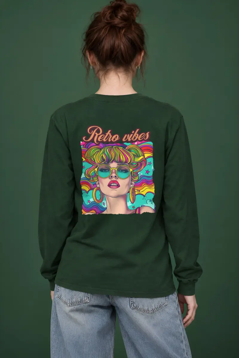 "Retro Vibes" Unisex Longsleeve T-shirt