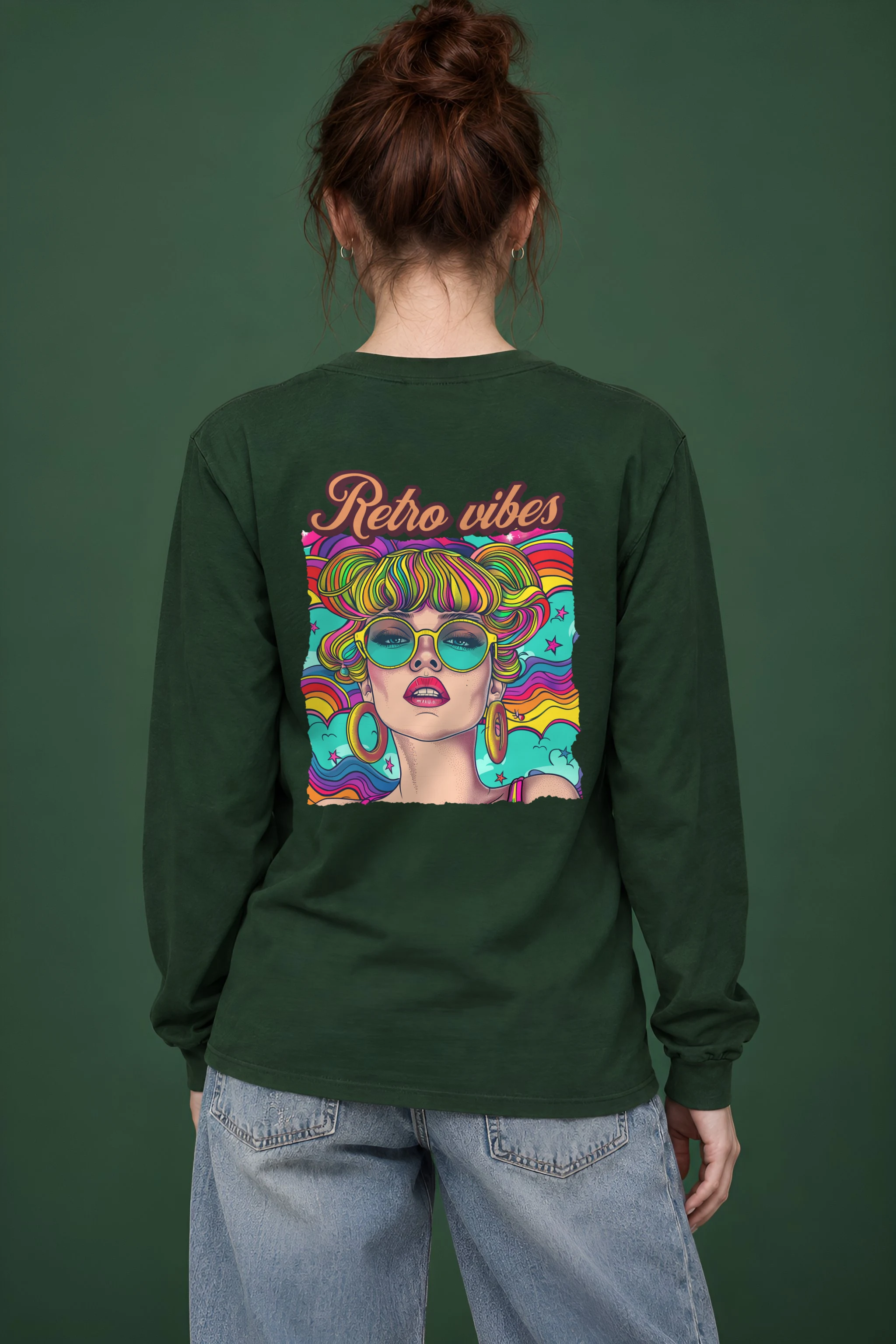 "Retro Vibes" Unisex Longsleeve T-shirt