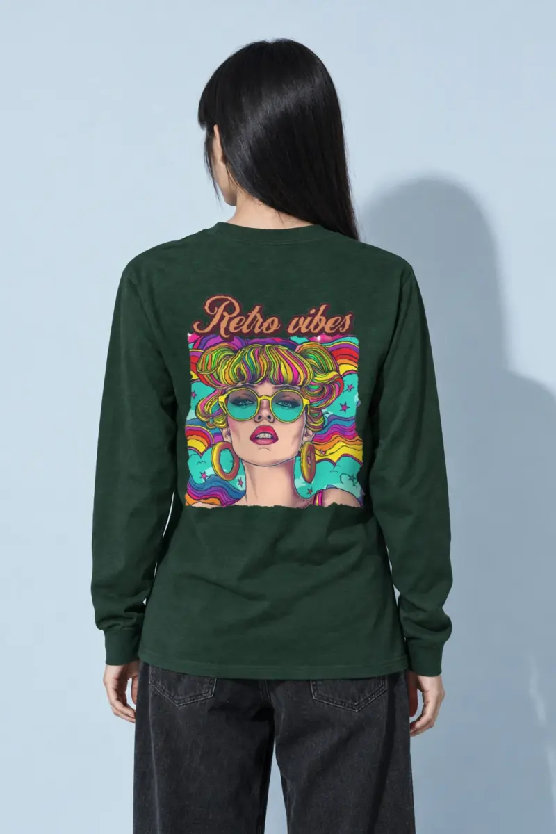 "Retro Vibes" Unisex Longsleeve T-shirt