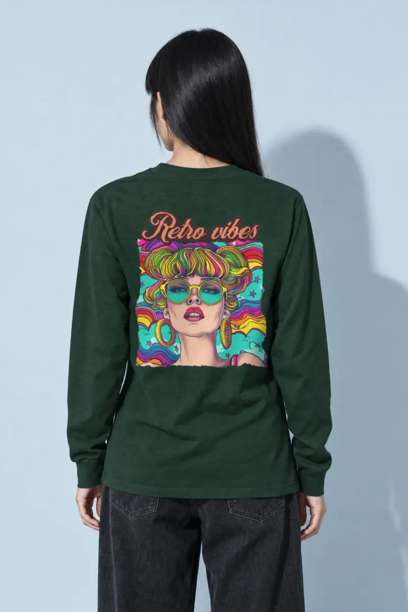 "Retro Vibes" Unisex Longsleeve T-shirt