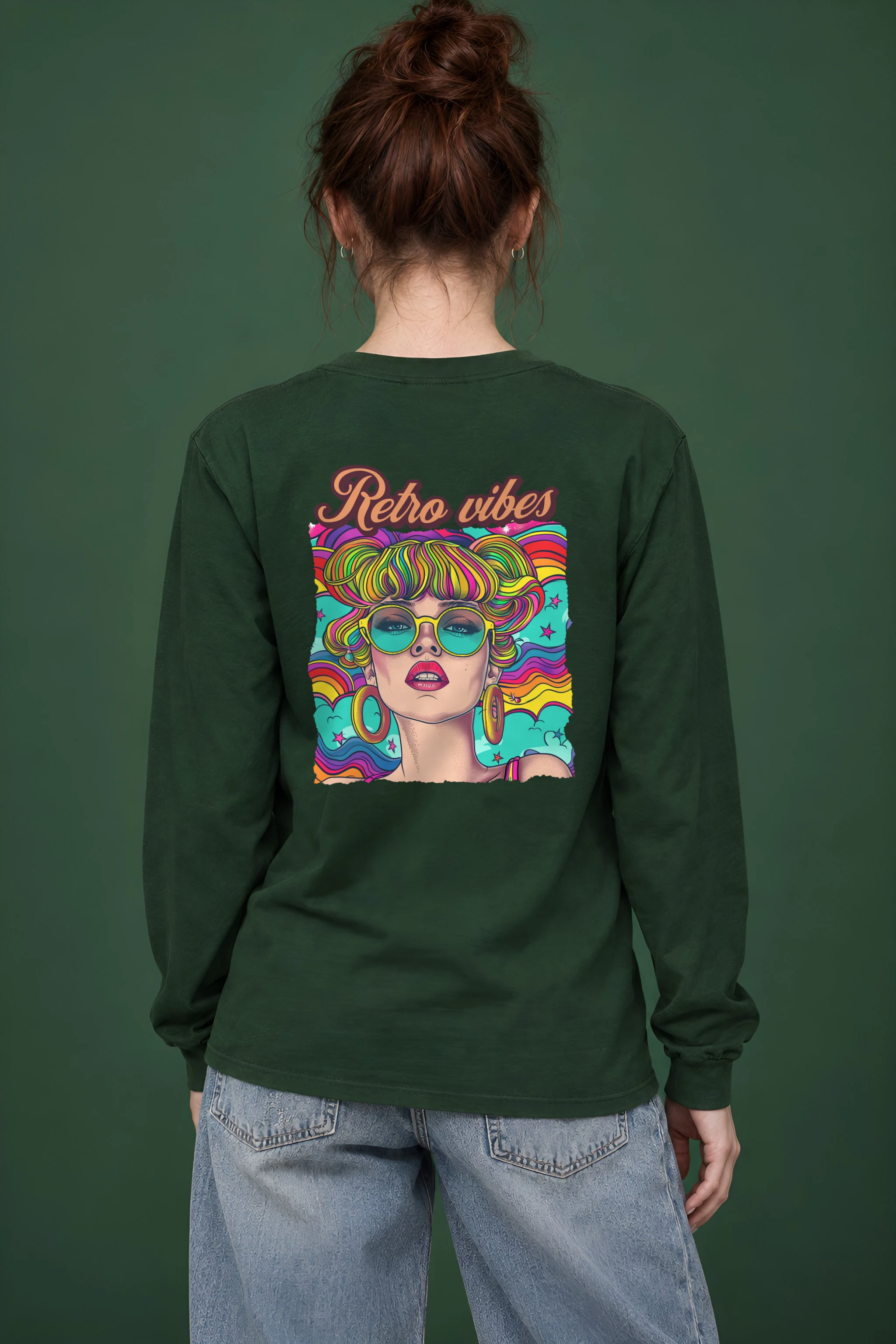 "Retro Vibes" Unisex Longsleeve T-shirt