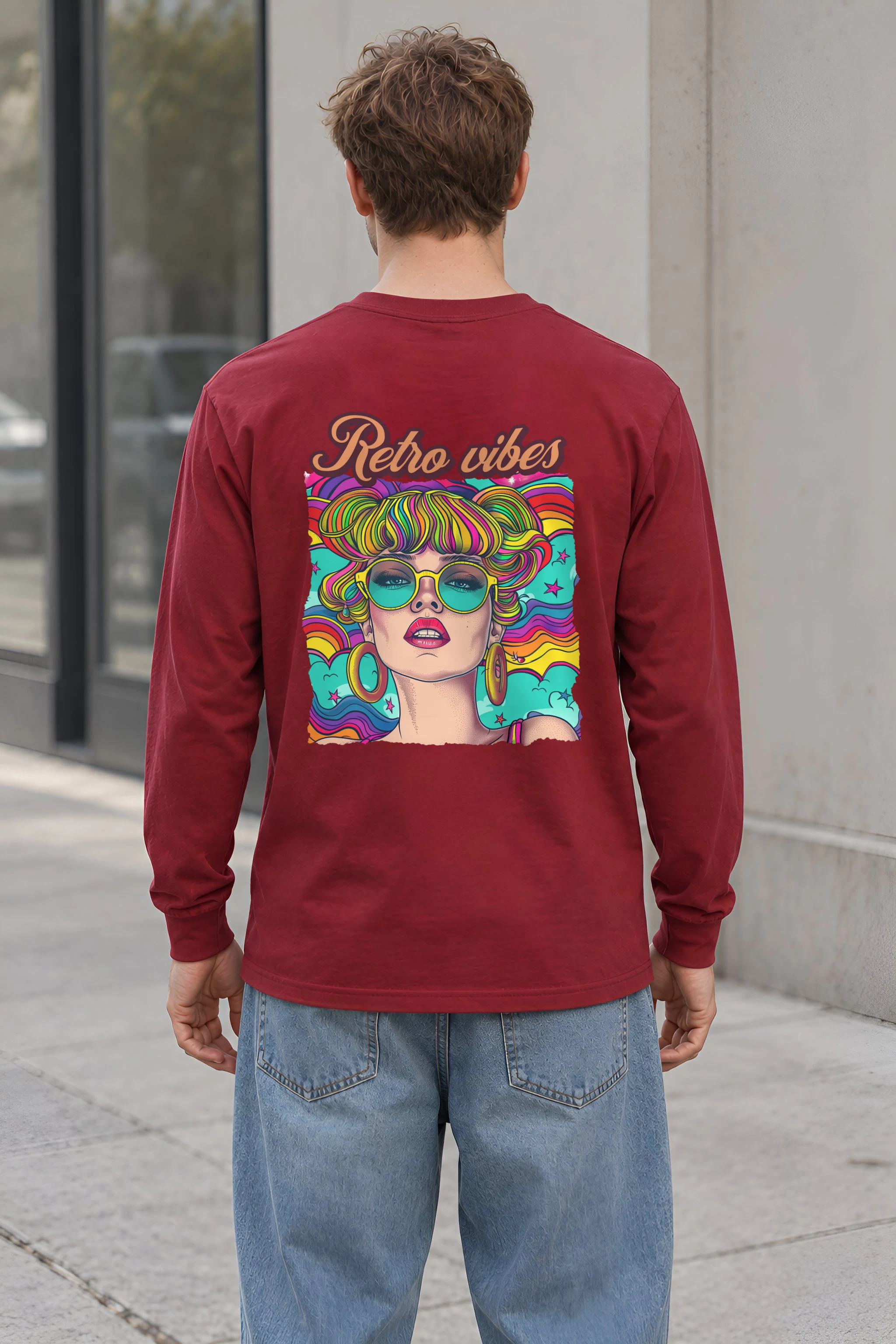 "Retro Vibes" Unisex Longsleeve T-shirt