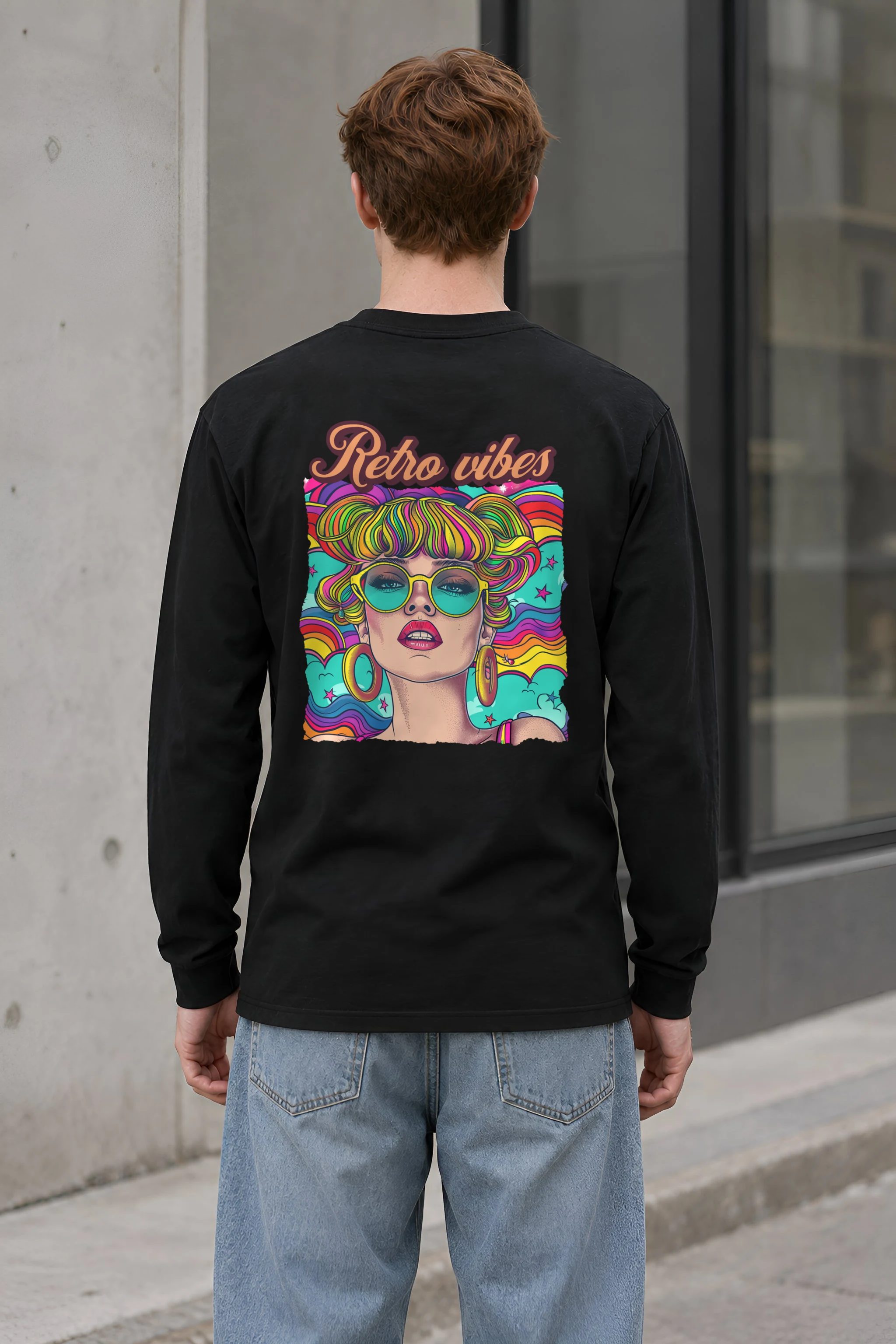"Retro Vibes" Unisex Longsleeve T-shirt