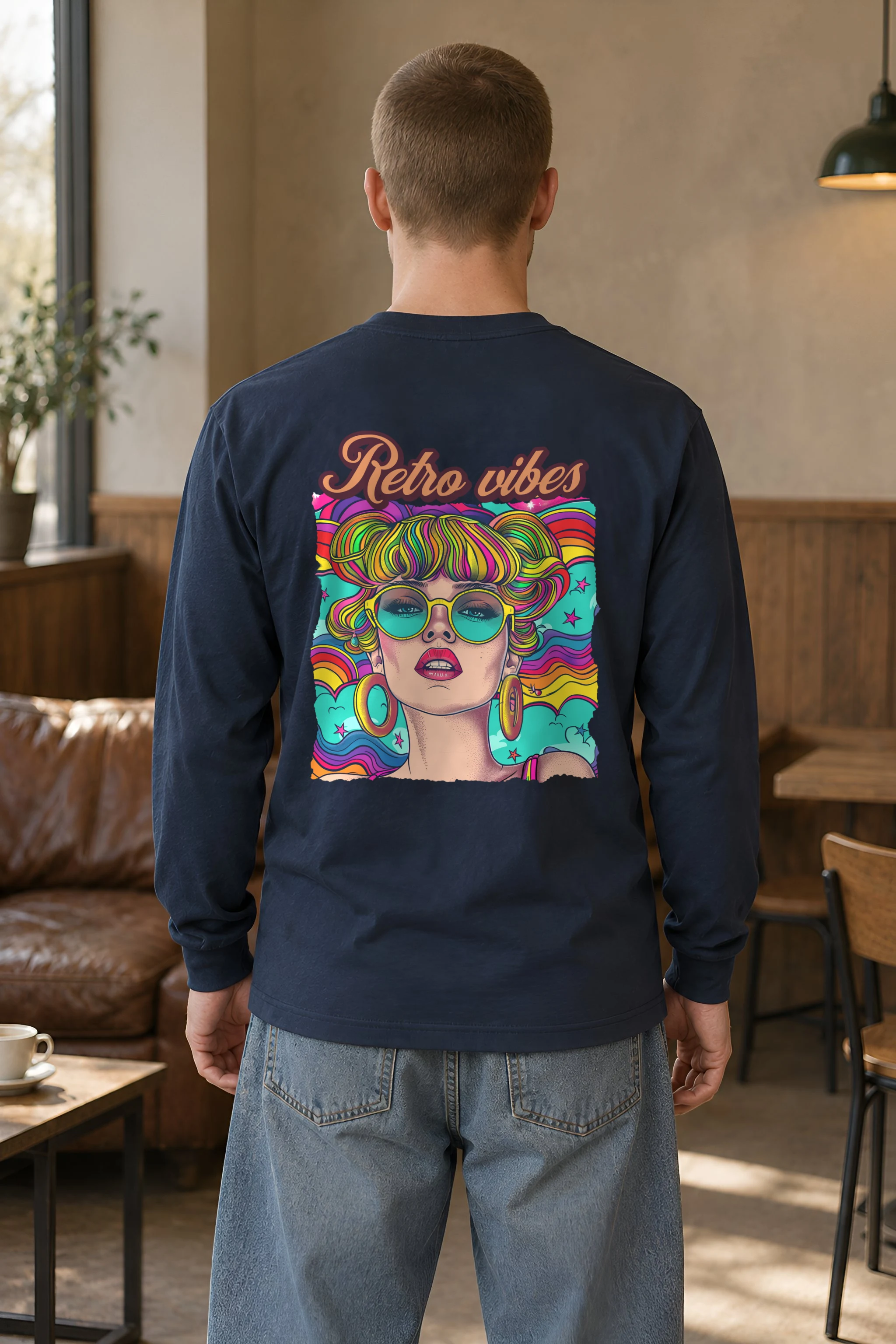 "Retro Vibes" Unisex Longsleeve T-shirt