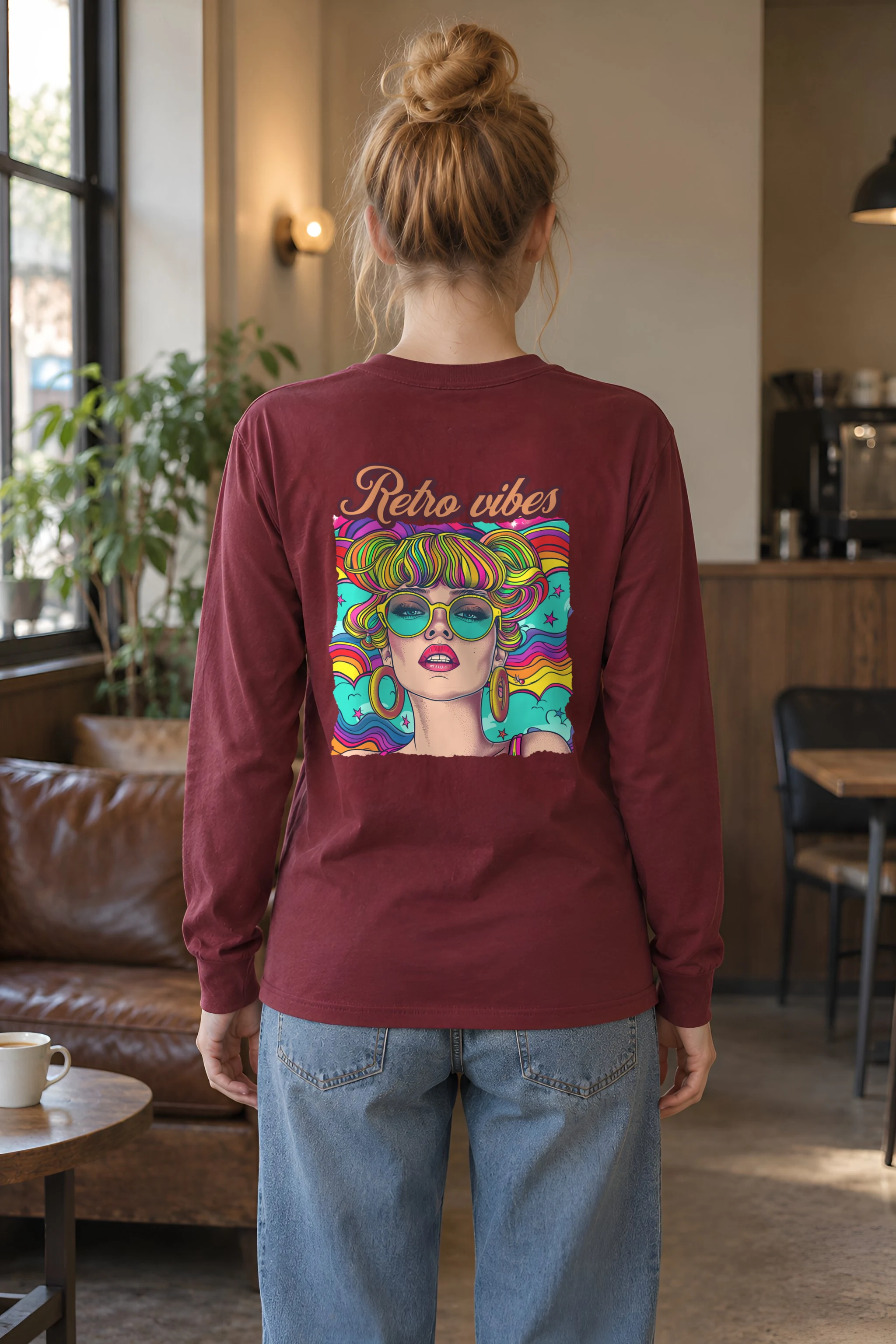 "Retro Vibes" Unisex Longsleeve T-shirt