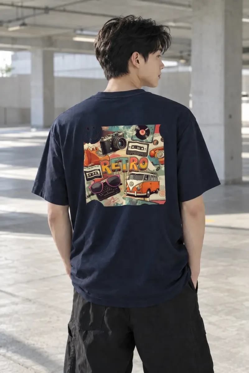 "Retro We Can Do It" Heavyweight Unisex Crewneck T-shirt | Gildan 5000