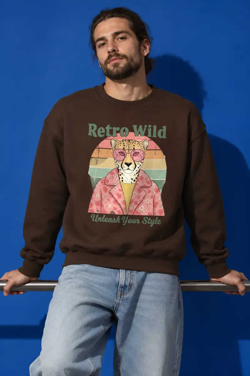 "Retro Wild" Heavy Blend Unisex Crewneck Sweatshirt