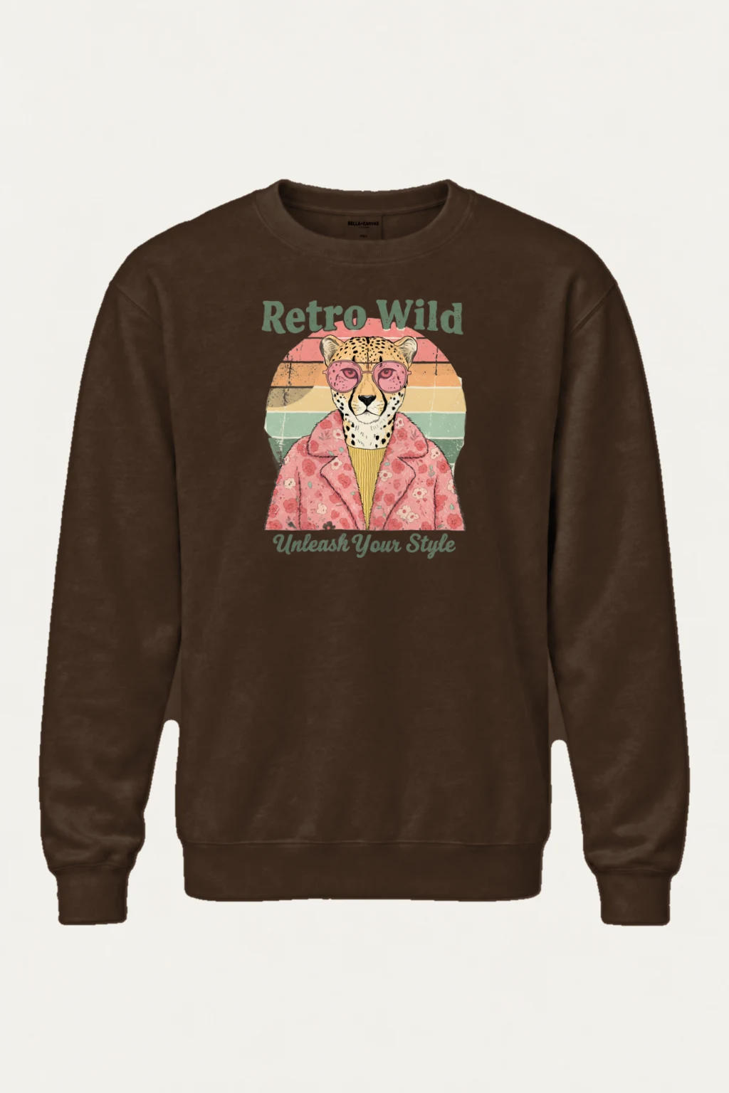 "Retro Wild" Heavy Blend Unisex Crewneck Sweatshirt | Gildan 18000