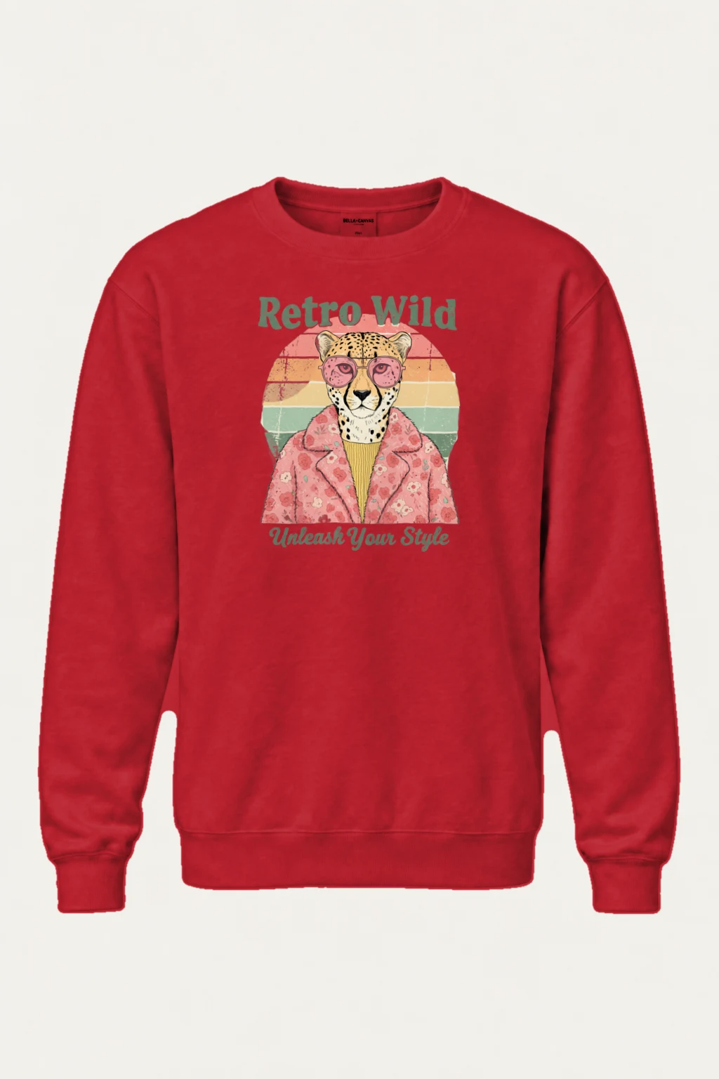 "Retro Wild" Heavy Blend Unisex Crewneck Sweatshirt | Gildan 18000