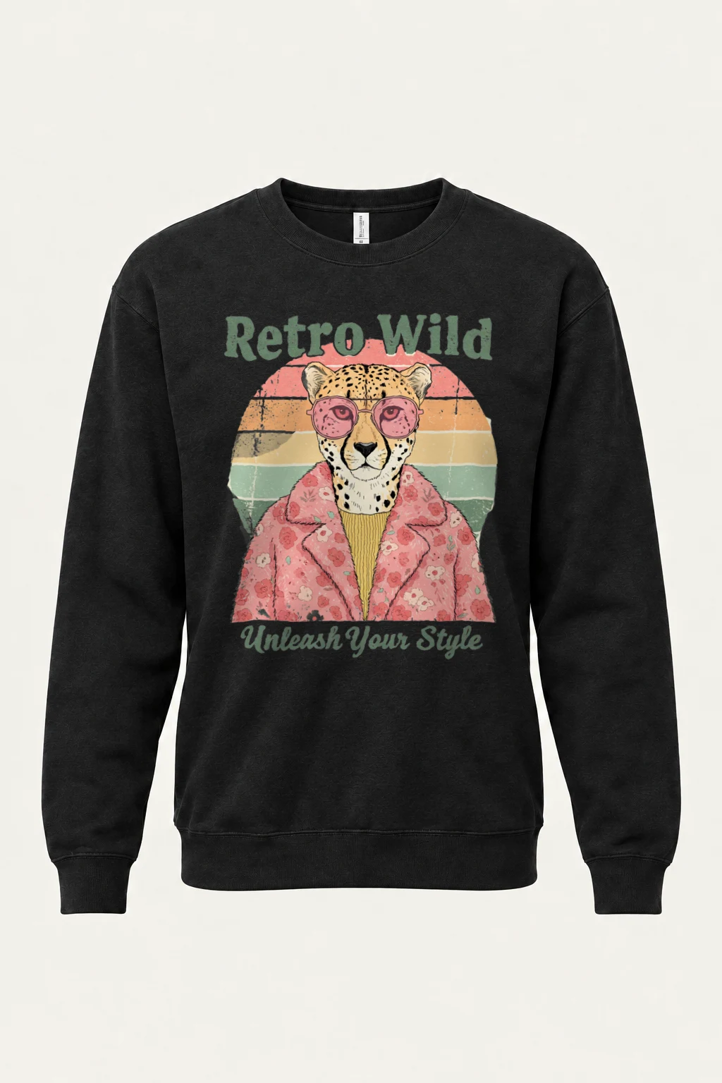 "Retro Wild" Heavy Blend Unisex Crewneck Sweatshirt | Gildan 18000