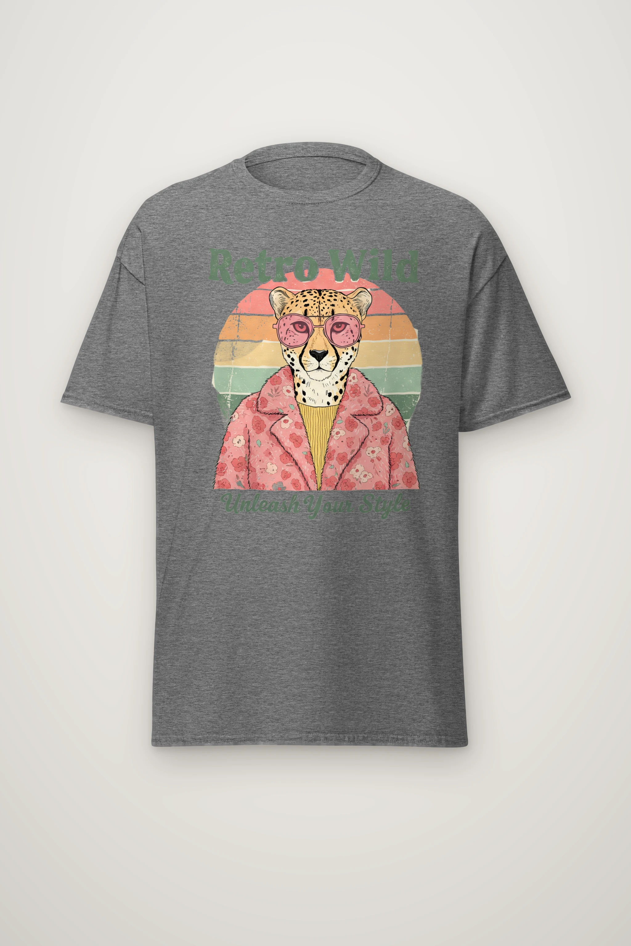 "Retro Wild" Heavyweight Unisex Crewneck T-shirt