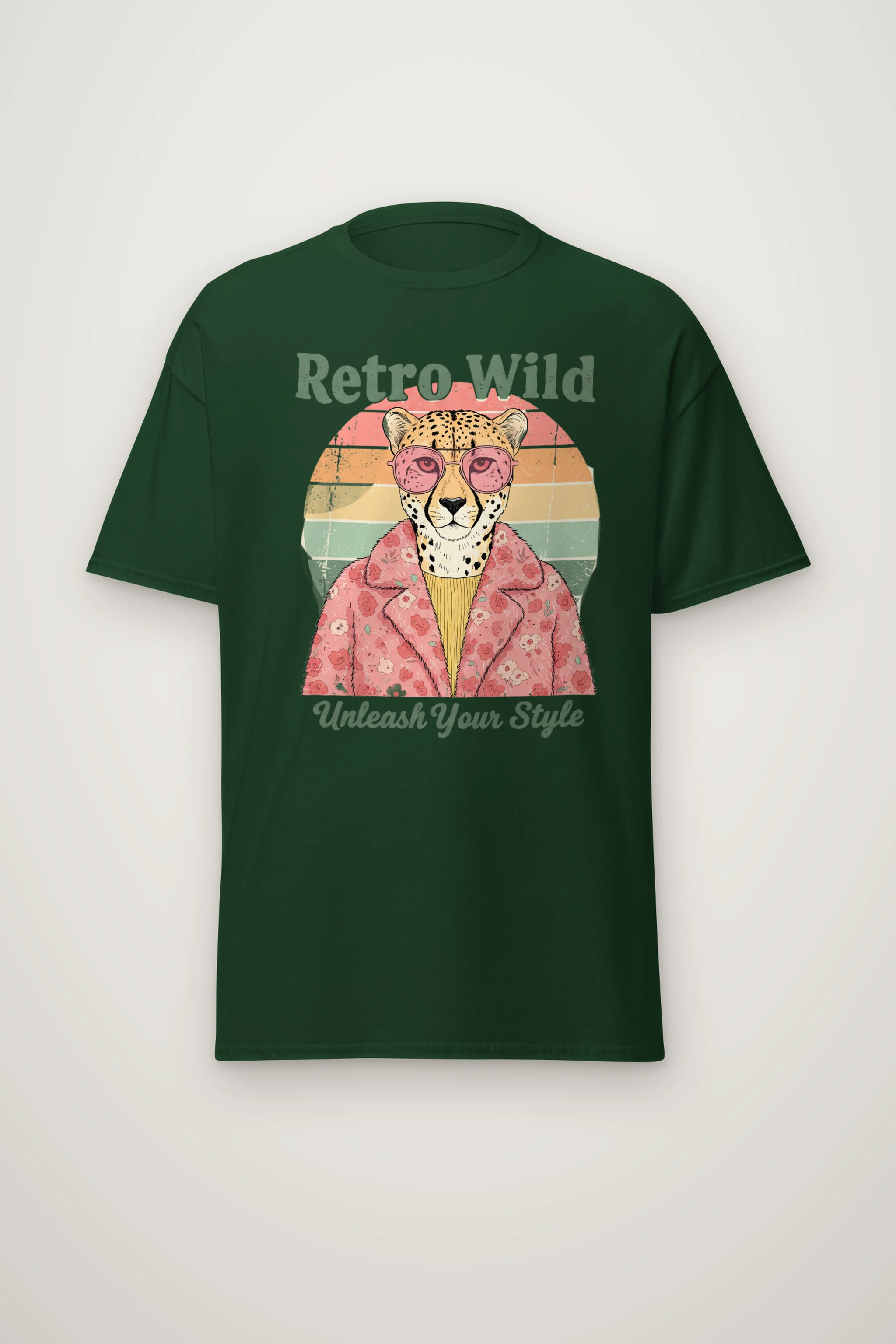 "Retro Wild" Heavyweight Unisex Crewneck T-shirt