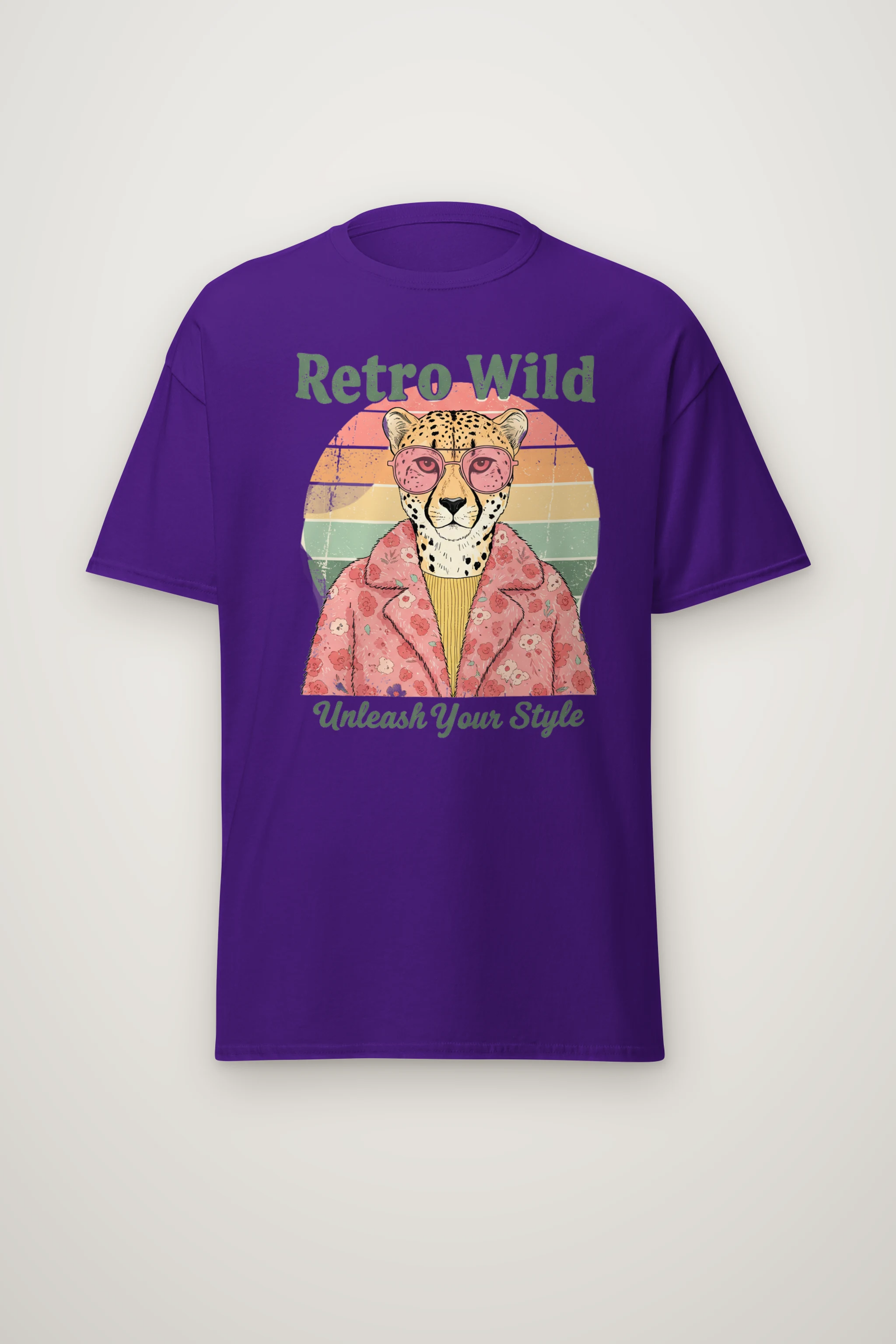 "Retro Wild" Heavyweight Unisex Crewneck T-shirt